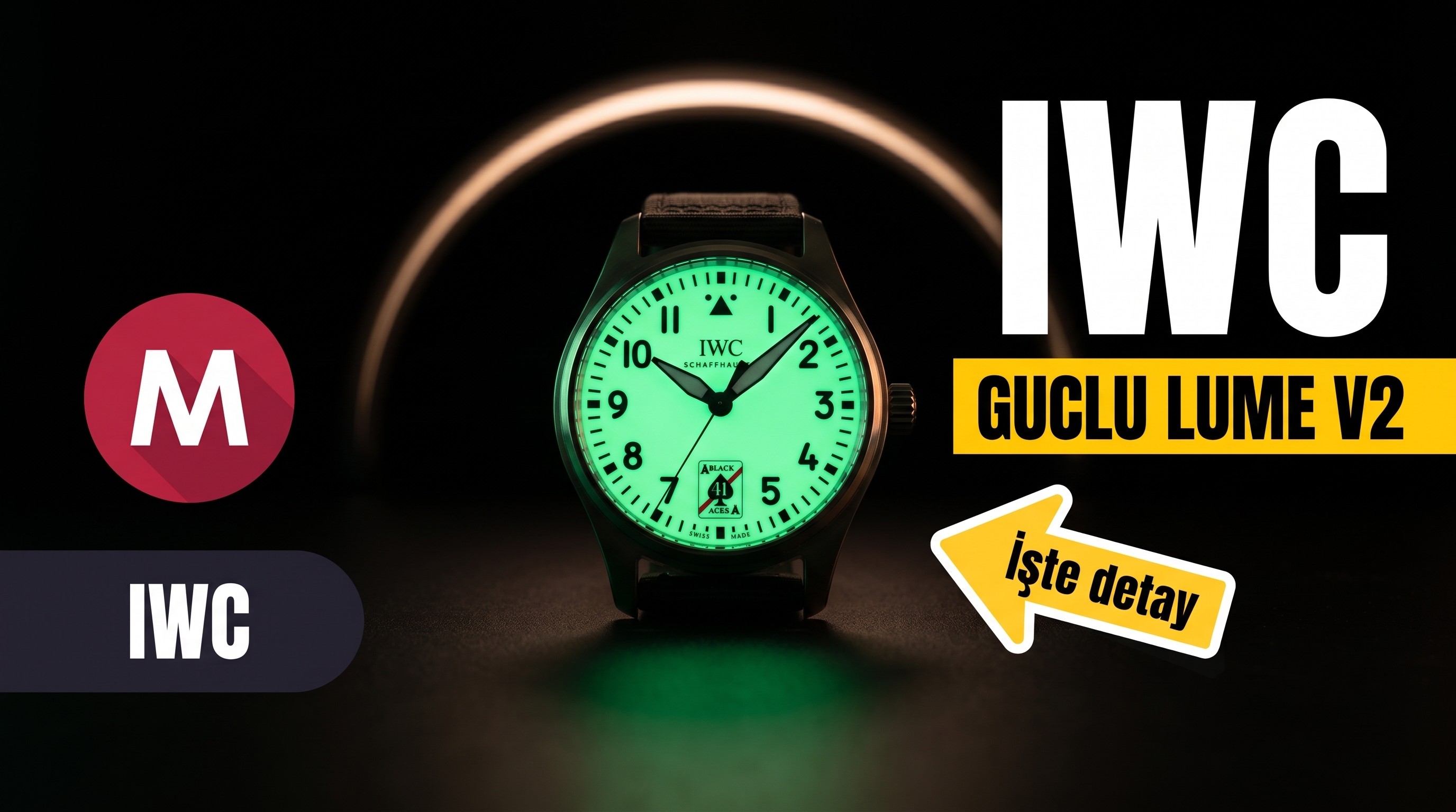 M+ fabrikası IWC Maça Ası 41. Yıl V2 versiyonu güçlü lume özelliğiyle alınmaya değer mi?