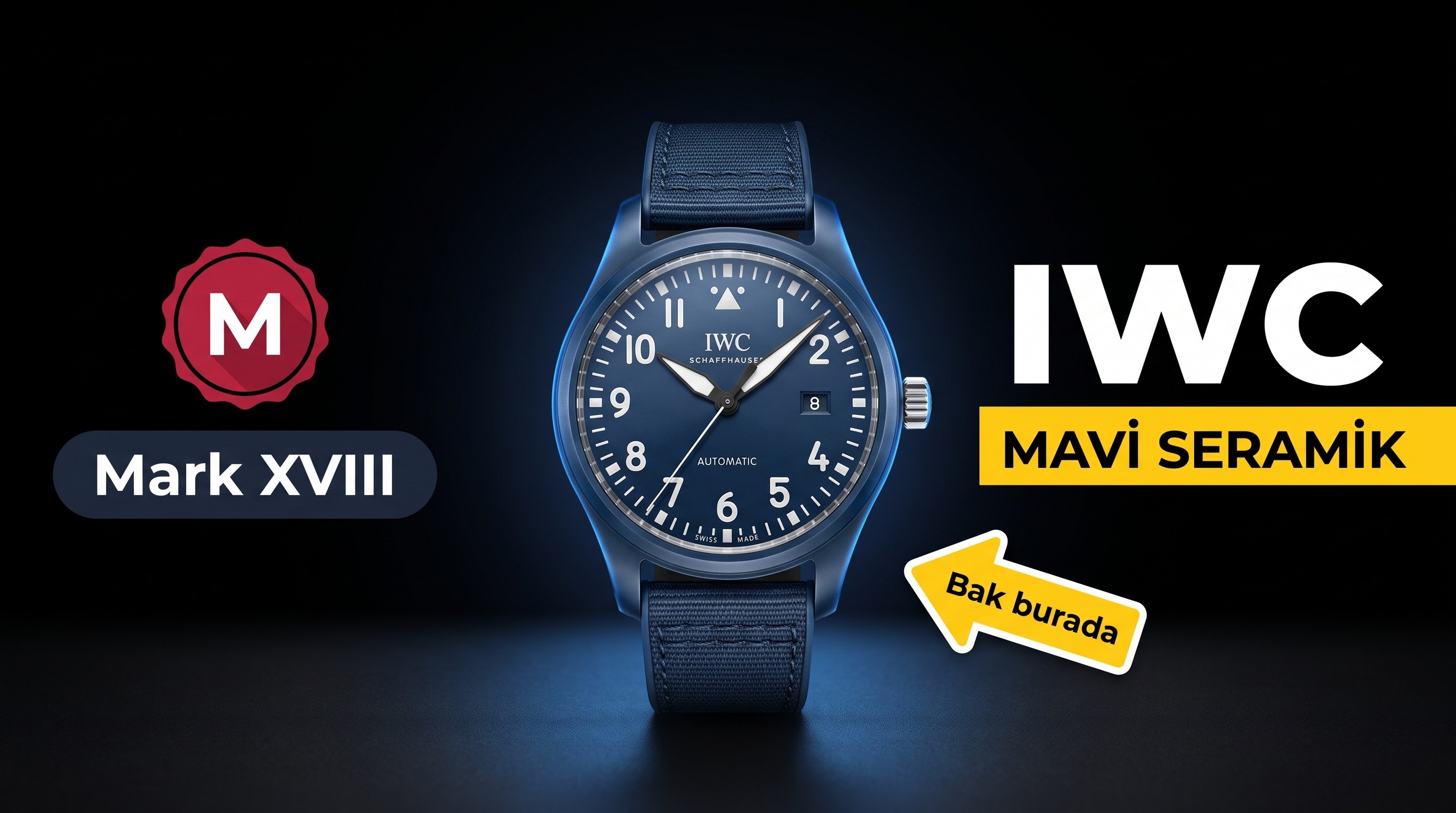 M+ fabrikası IWC Mark 18 IW328101 mavi seramik işçiliği nasıl?