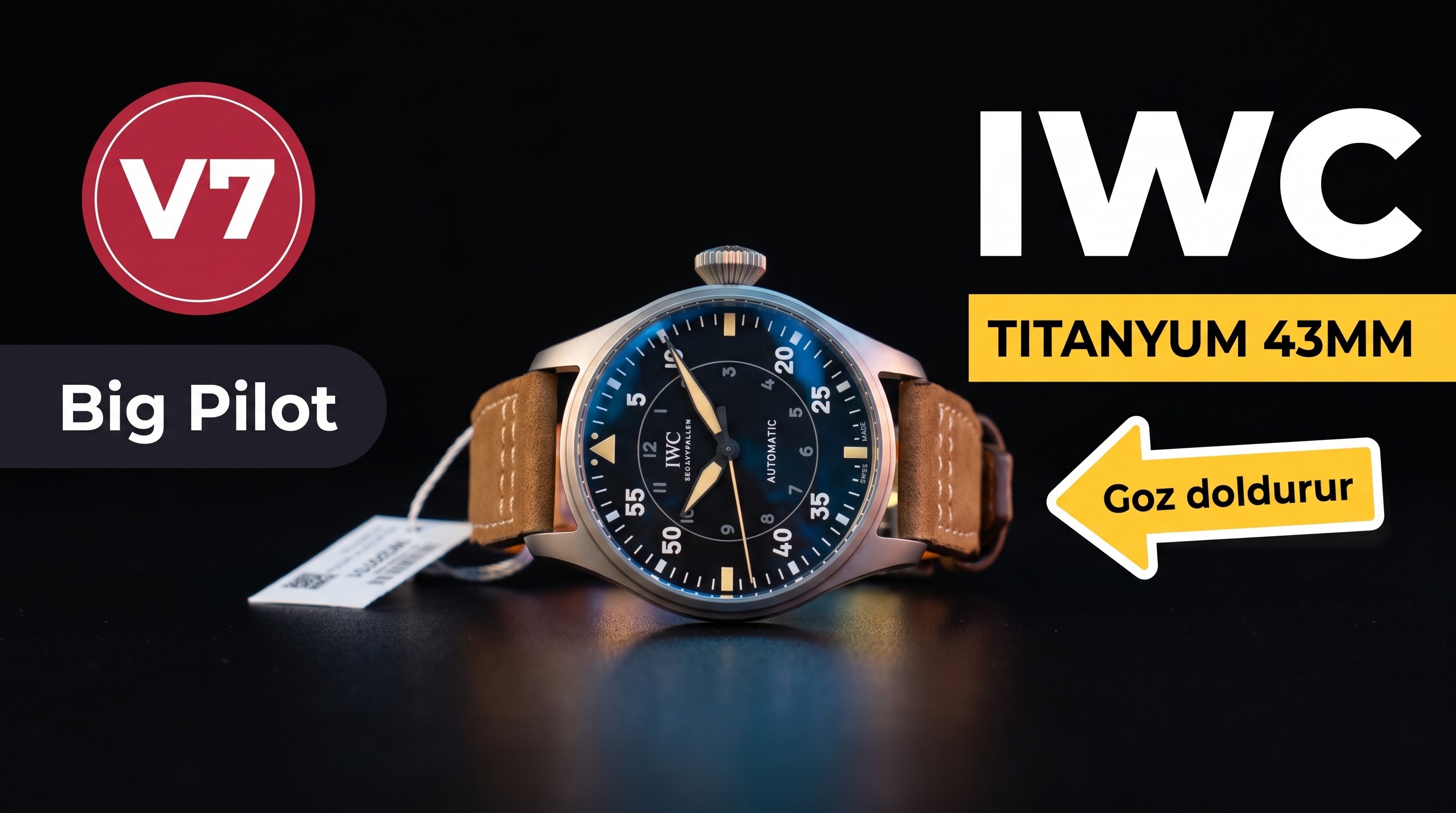 M+ fabrikasının IWC Büyük Pilot 43 mm titanyum kasa Big Pilot kalitesi V7 Factory ile boy ölçüşebilir mi?