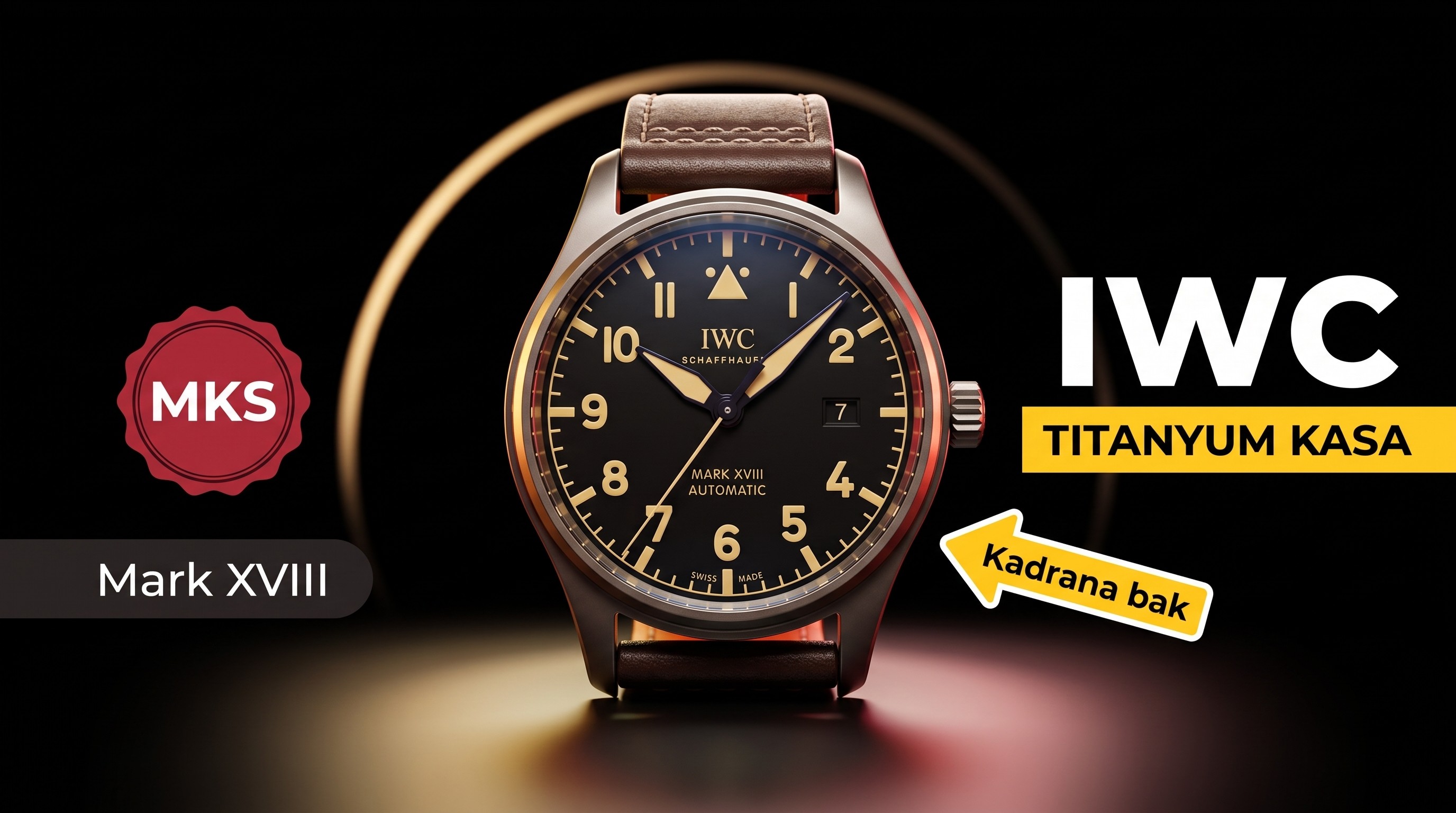 MKS Factory IWC Mark XVIII titanyum kasa saat incelemesi