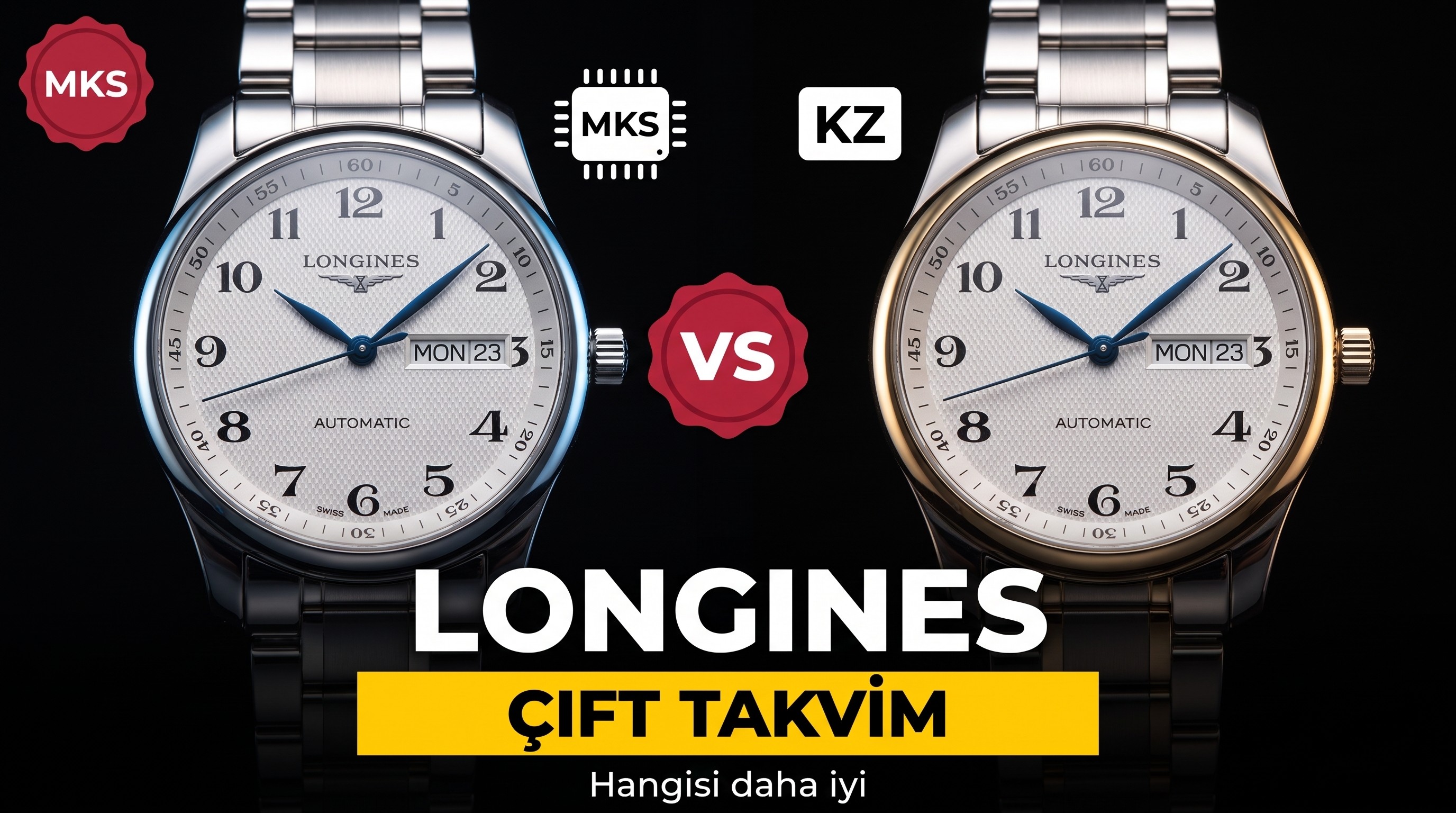 MKS Factory Longines Master çift takvim ile KZ işçiliği, hangisi daha iyi?