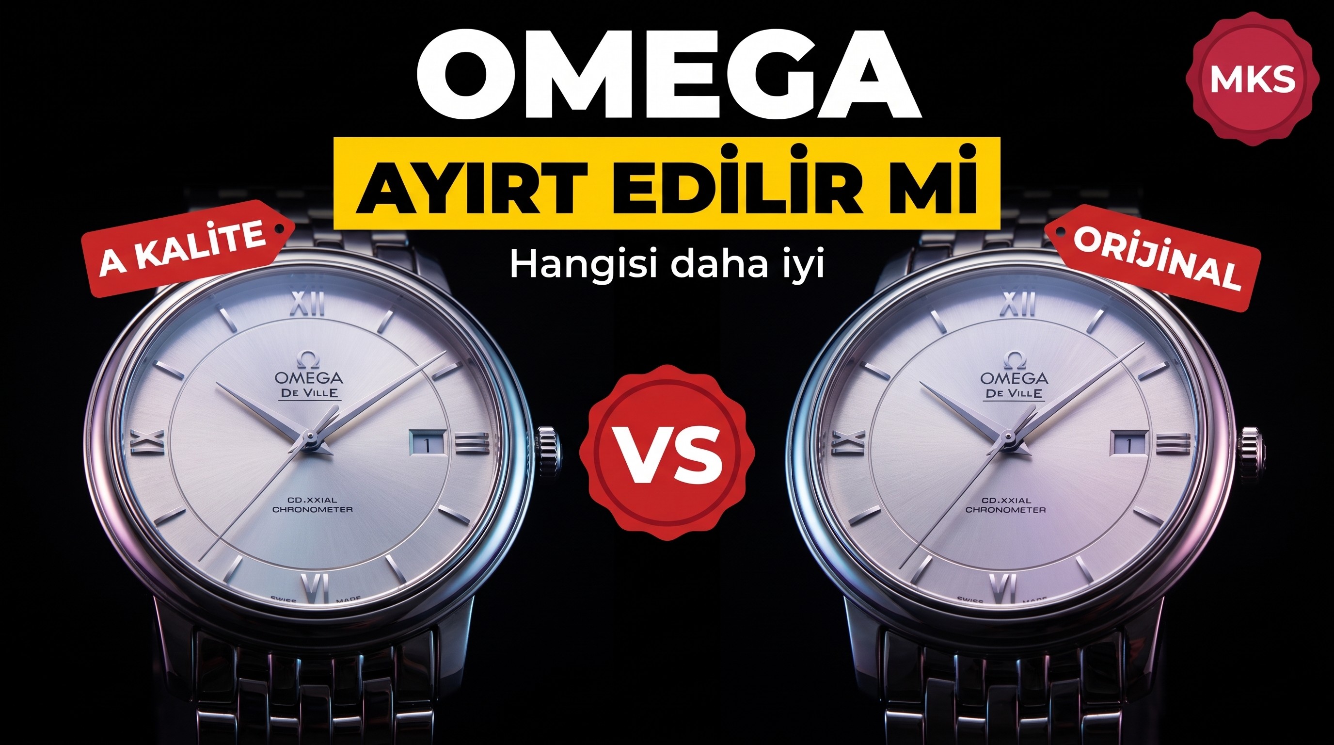 MKS Factory Omega De Ville replika saati orijinalinden ayırt edilemez mi?