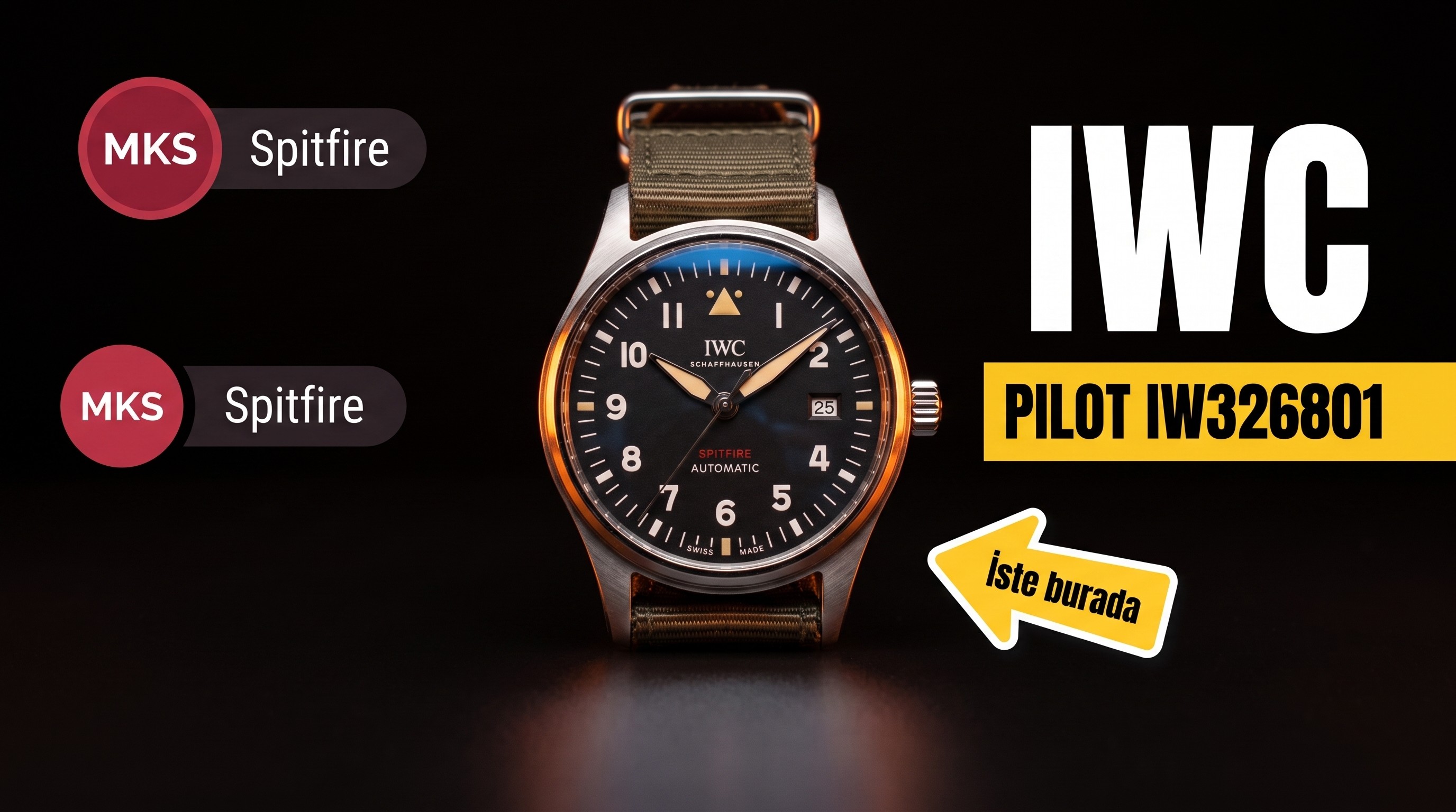 MKS Yeni IWC Spitfire Serisi IW326801 Pilot Saati Replika İncelemesi