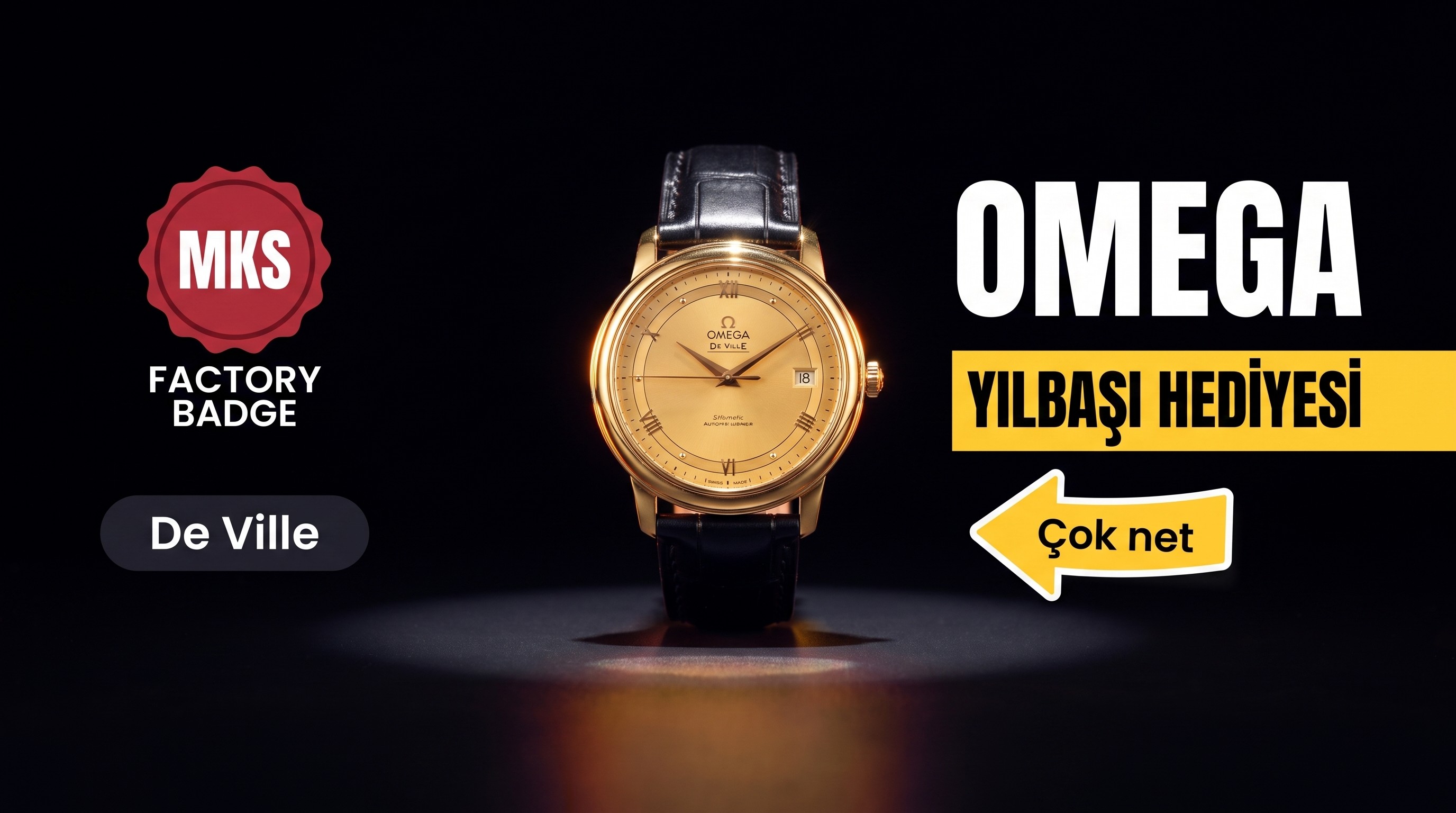 Mükemmel Yılbaşı Hediyesi – MKS Factory Replika Omega De Ville