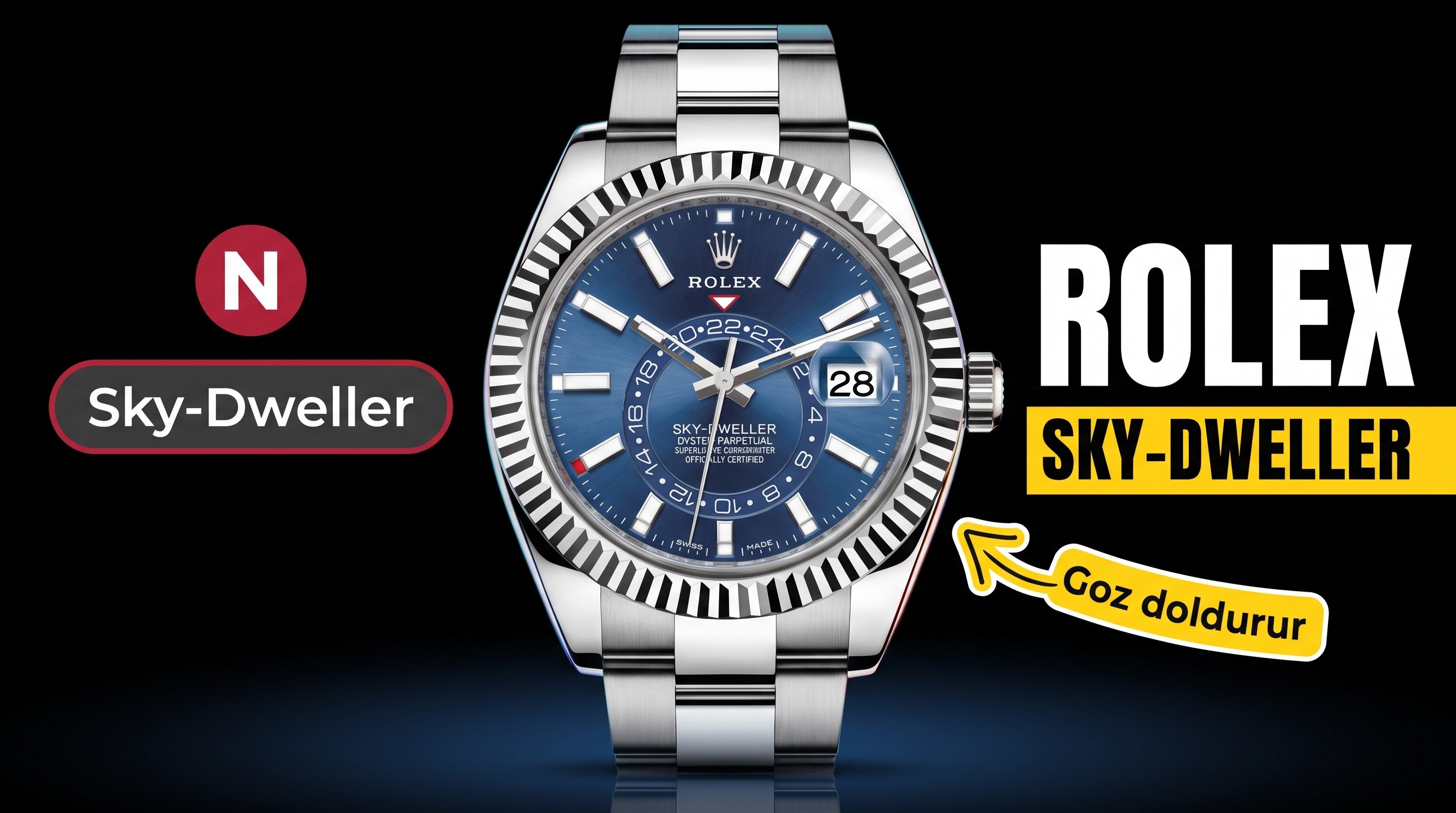Rolex Sky-Dweller M326934-0003 Noob Factory İnce...
