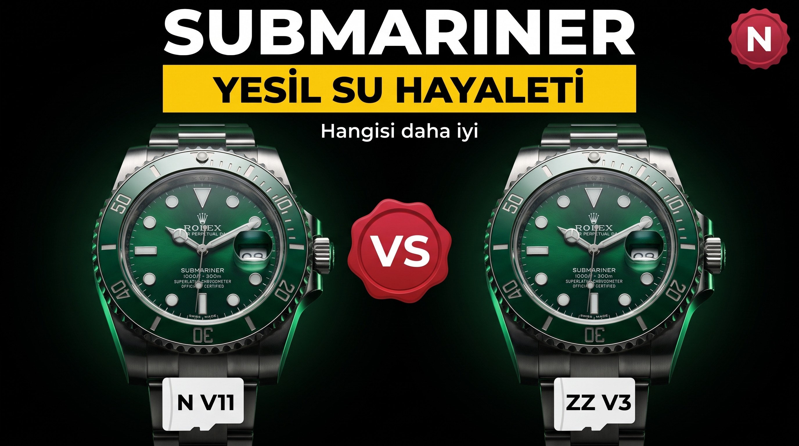 N Factory V11 versiyonu, VS Factory ve ZZ Factory V3 versiyonu yeşil su hayaleti inceleme karşılaştırması