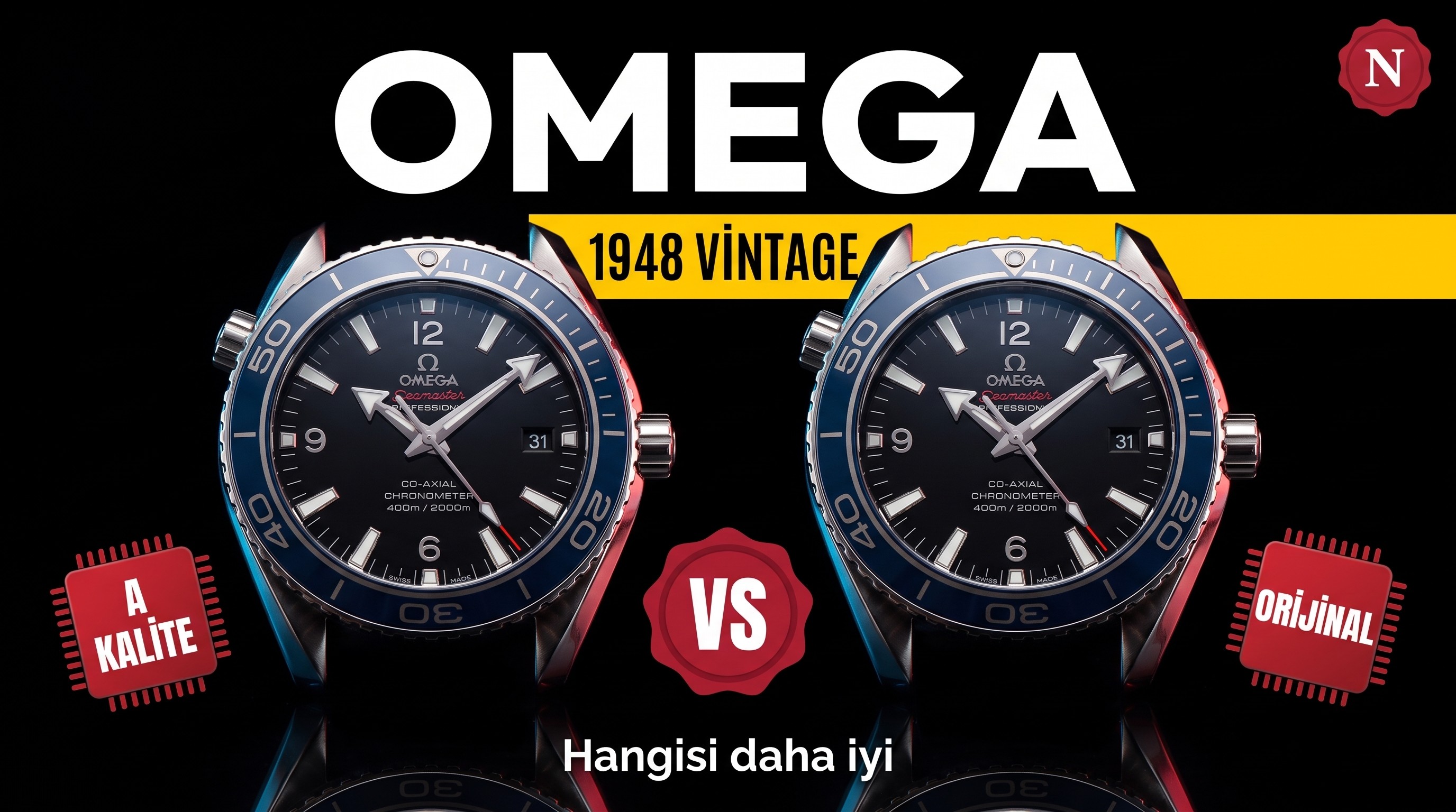 N Factory V6 versiyonu Omega 1948'in orijinalle karşılaştırmalı incelemesi