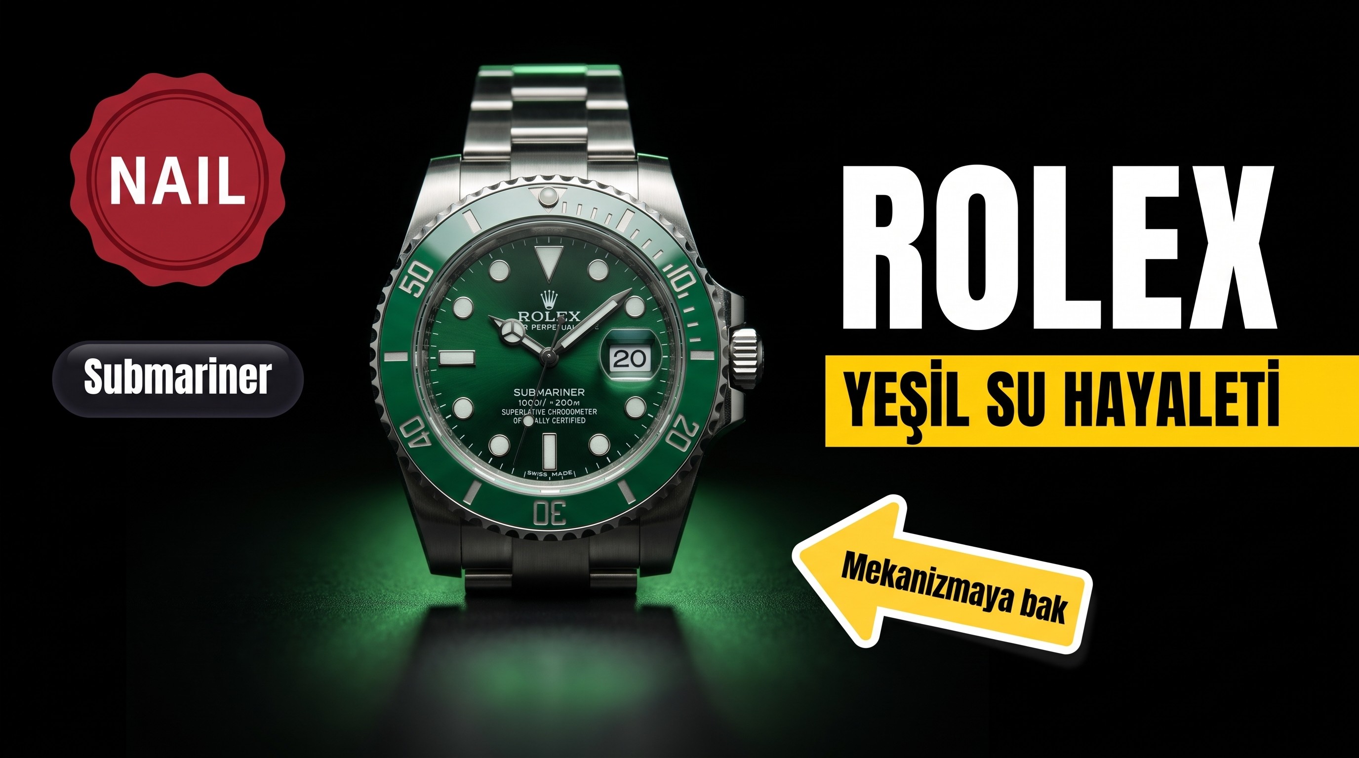 NAIL Factory Rolex yeşil su hayaleti replika saat almaya değer mi? Replika NAIL Factory Rolex yeşil su hayaleti nasıl?
