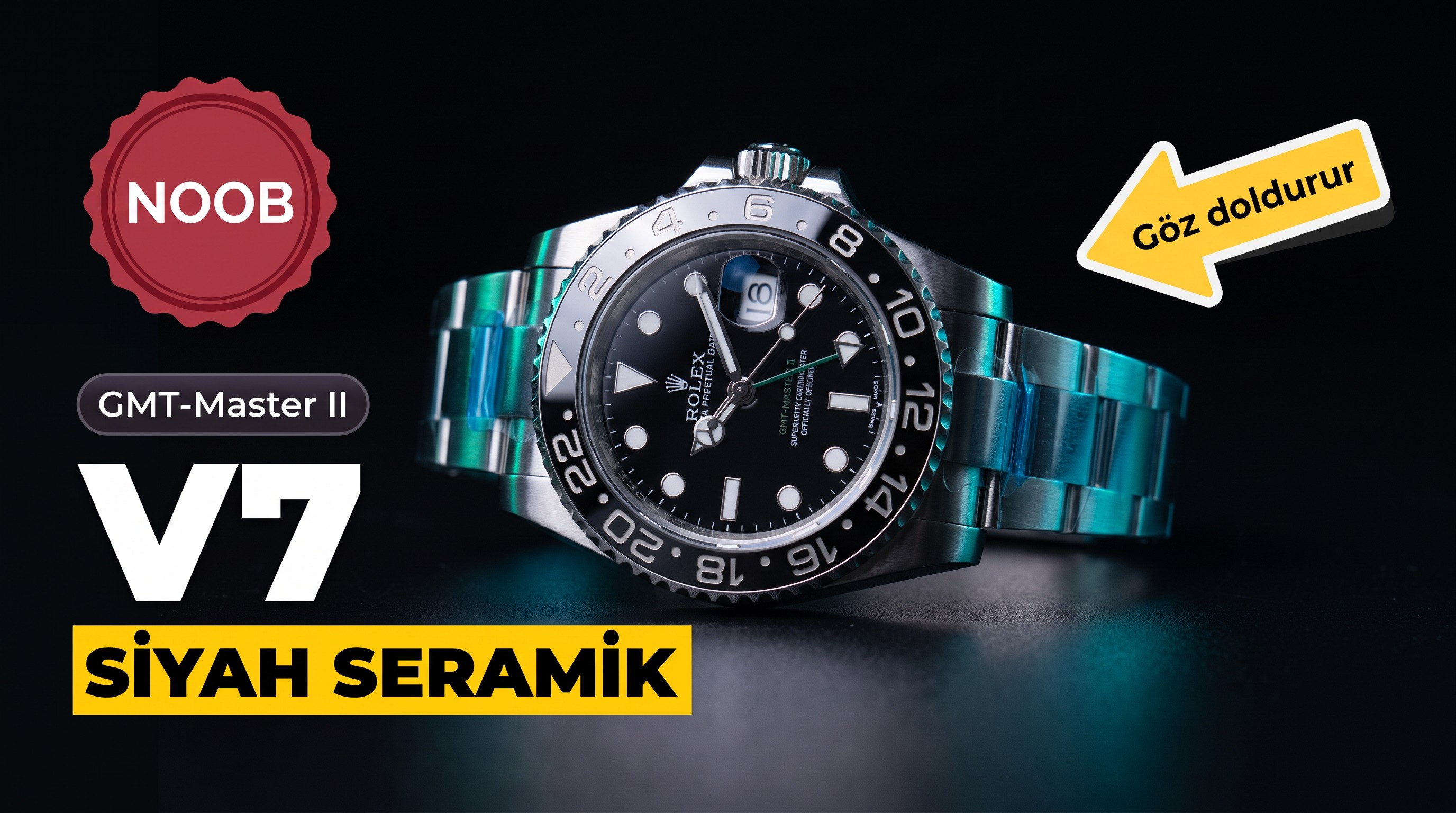 Rolex GMT-Master II 116710LN Noob Factory İncelemesi