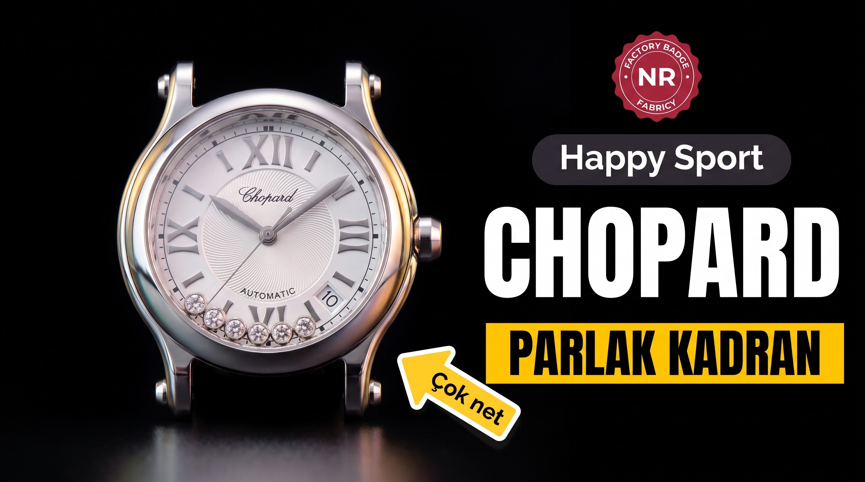 NR Factory Chopard HappySport Kadın Saati V3 Yükseltme Sürümü