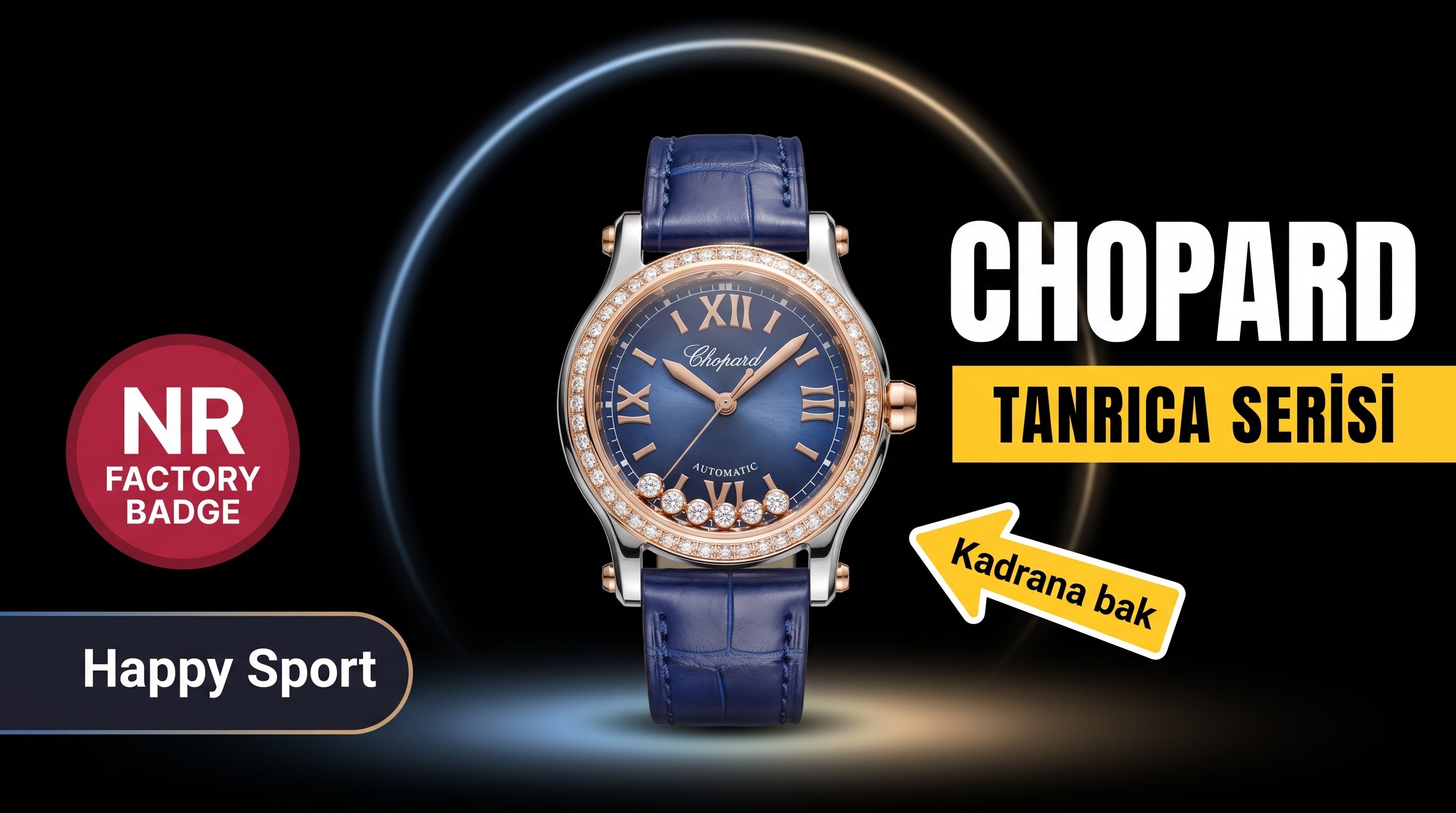 NR Factory Chopard HappySport Tanrıça Kadın Saati V3 Yükseltilmiş Versiyon