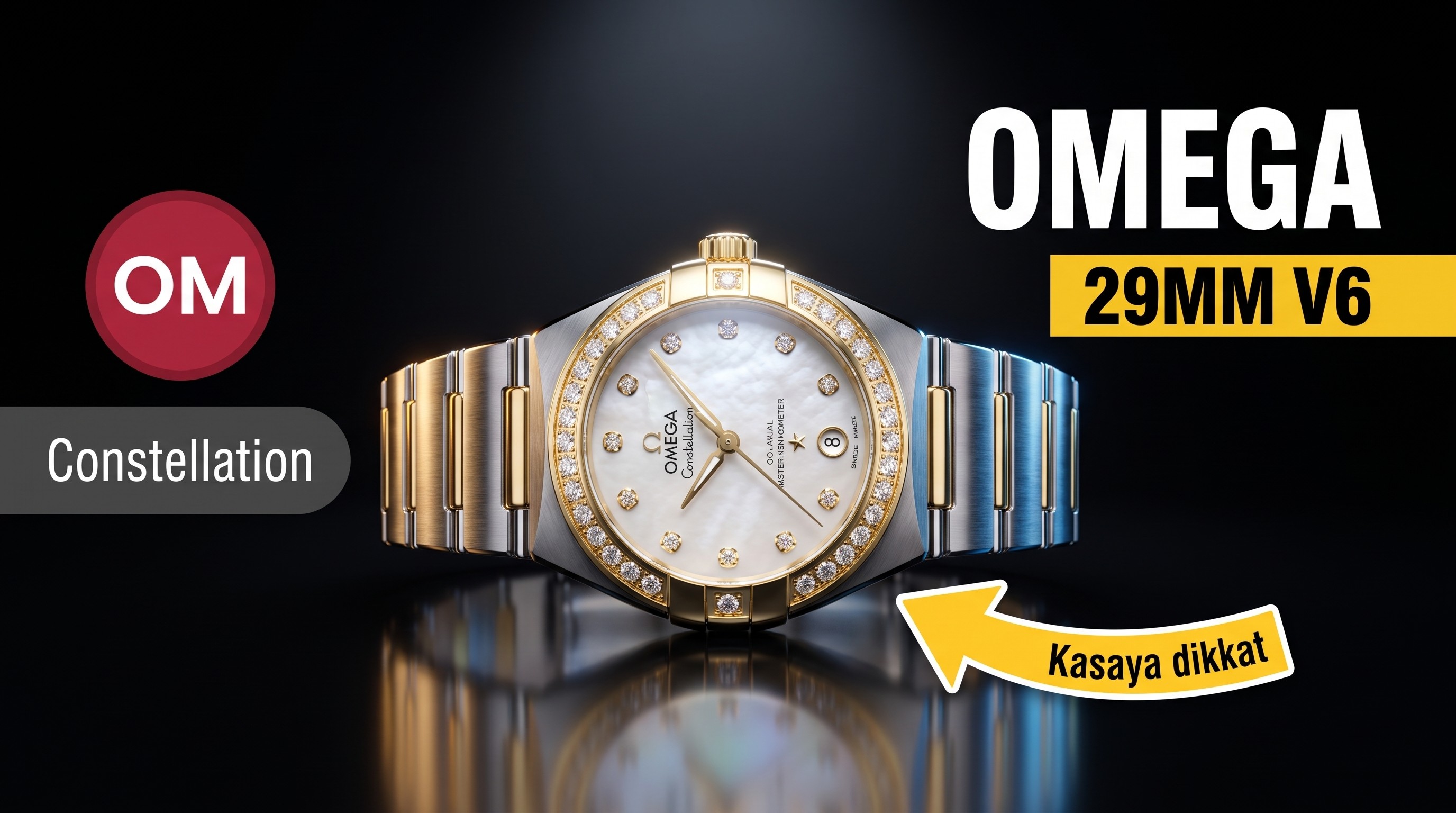OM Factory Omega Constellation 29 MM kadın kol saati serisi V6 versiyonu 2023 - kesinlikle tavsiye
