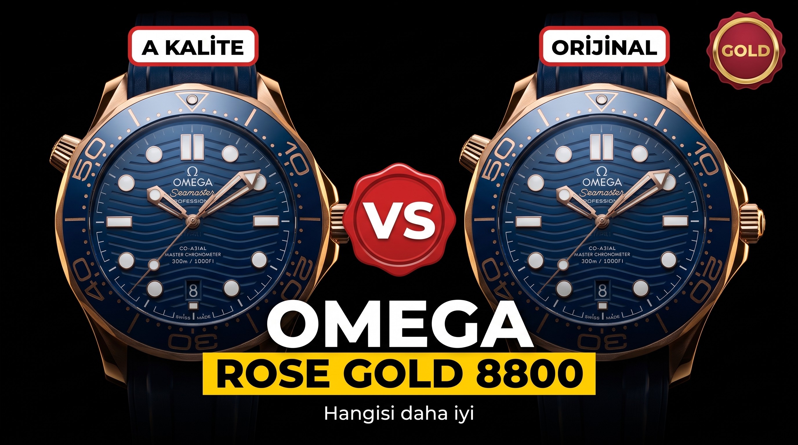 Omega vs Yeni Seamaster 300 Metre Mavi Kadran Fu...