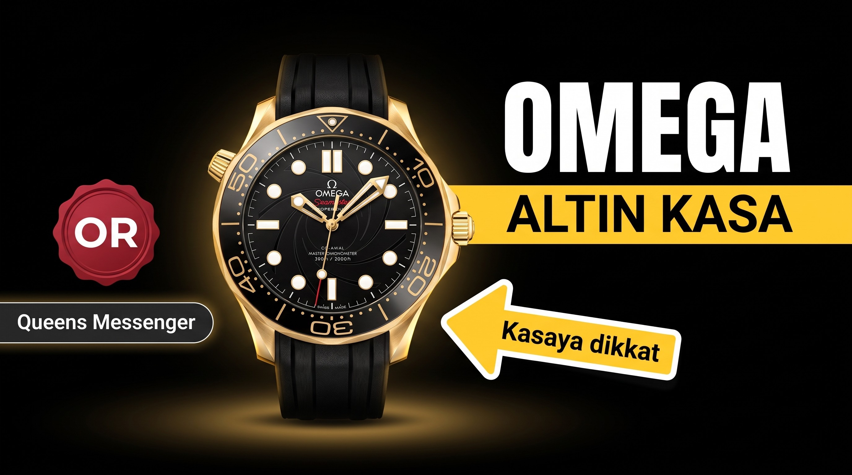 OR Factory Omega Seamaster serisi altın versiyon Queen's Messenger saat incelemesi