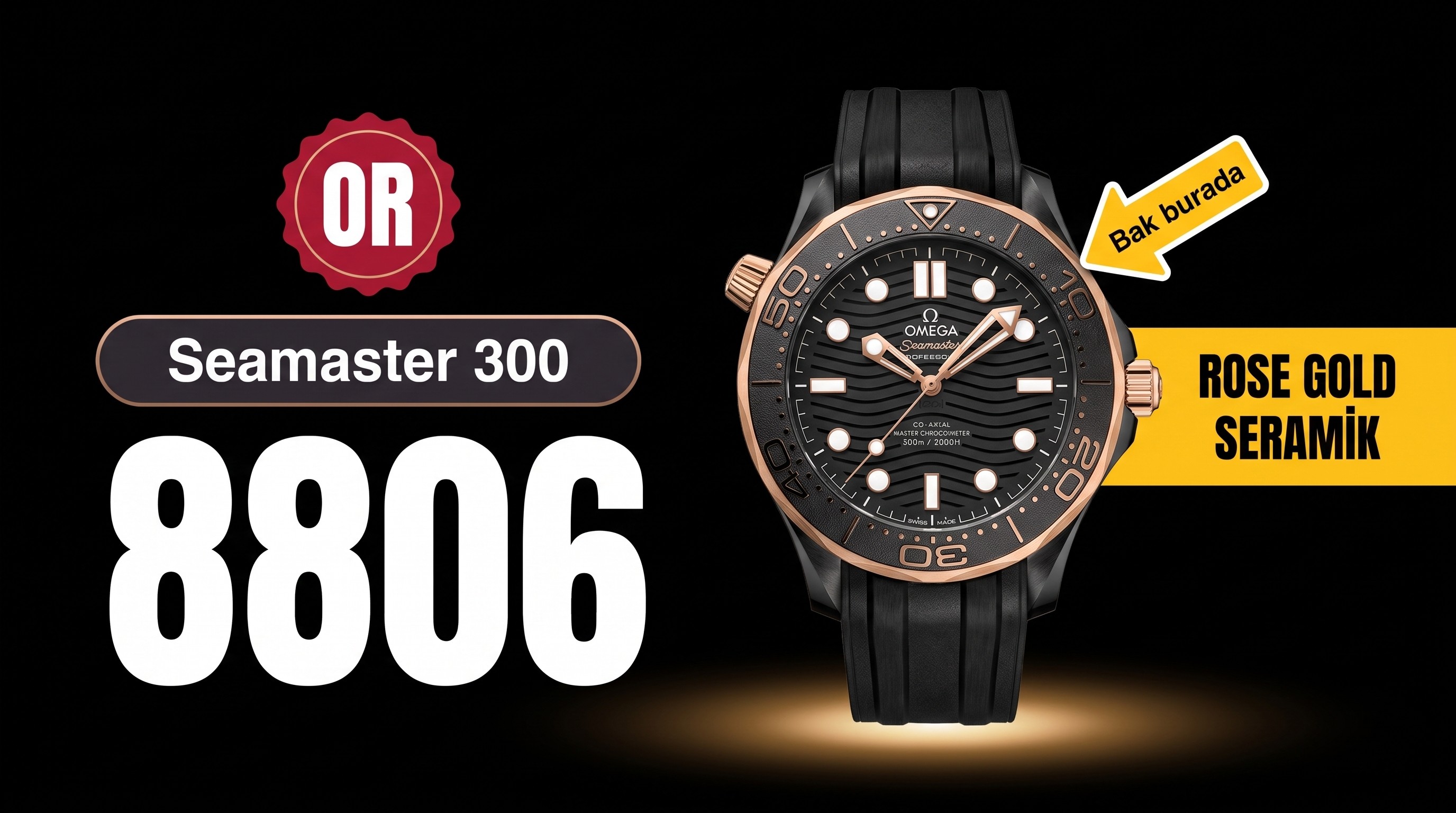 OR Factory Omega tam seramik Seamaster 300 rose gold, 8806 mekanizmalı: almaya değer mi?