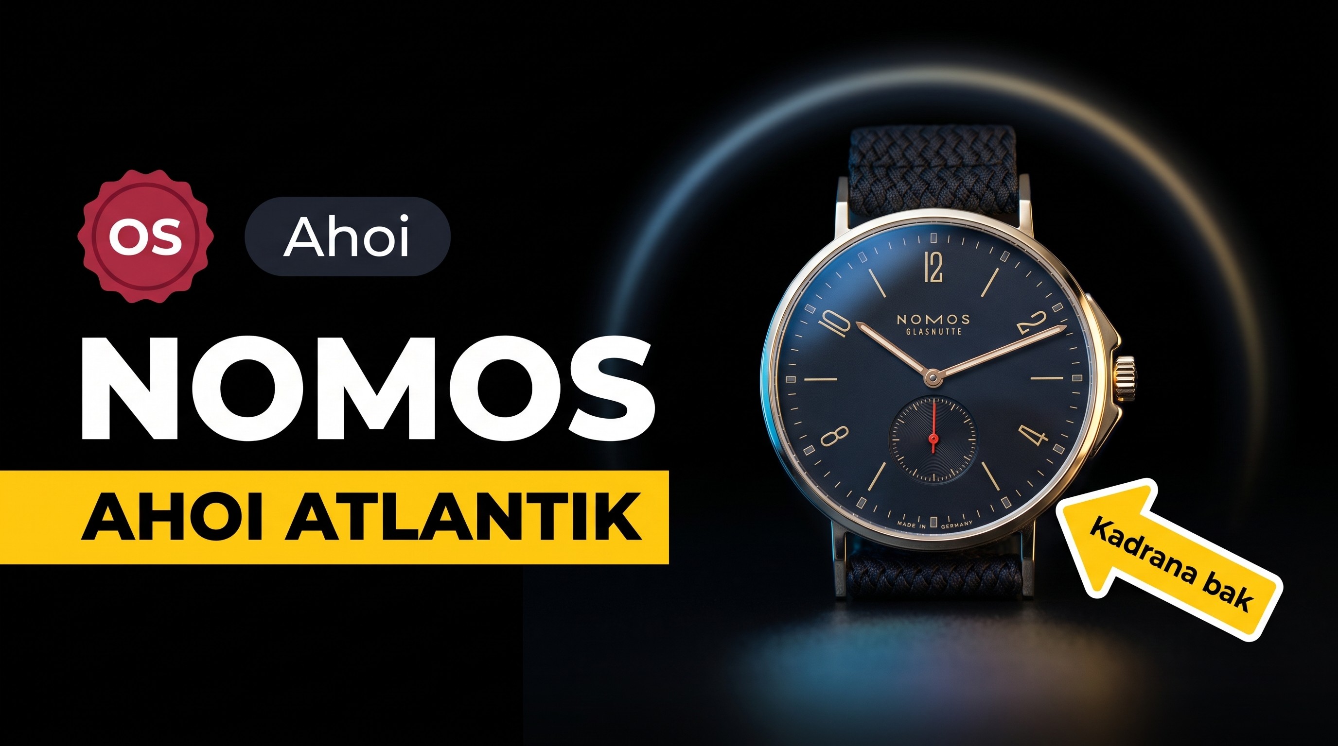 OS Factory Siyah Tekstil Kayışlı En Yeni Replika Nomos Ahoi Atlantik Saatini Piyasaya Sürdü