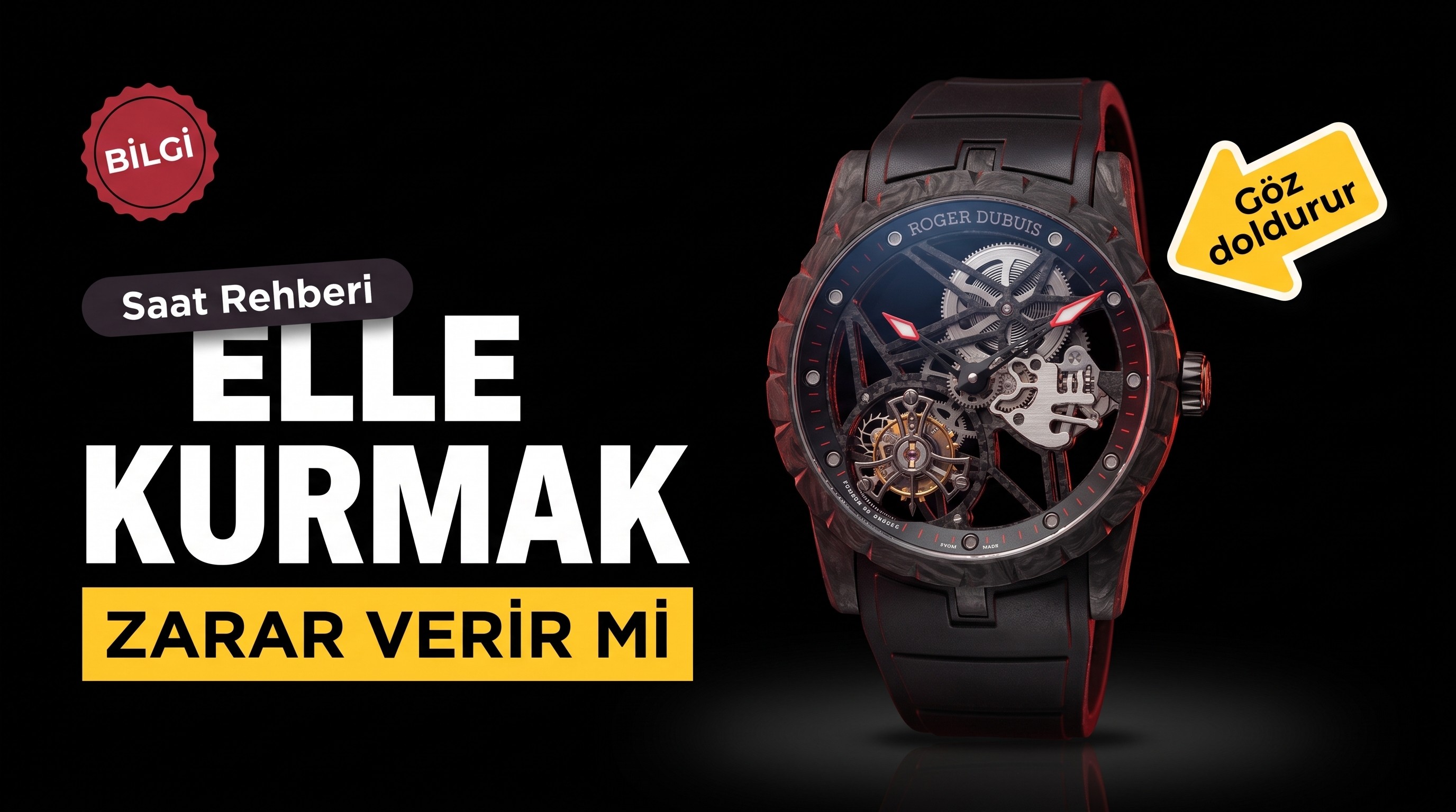 Otomatik mekanik saati elle kurmak zarar verir mi?