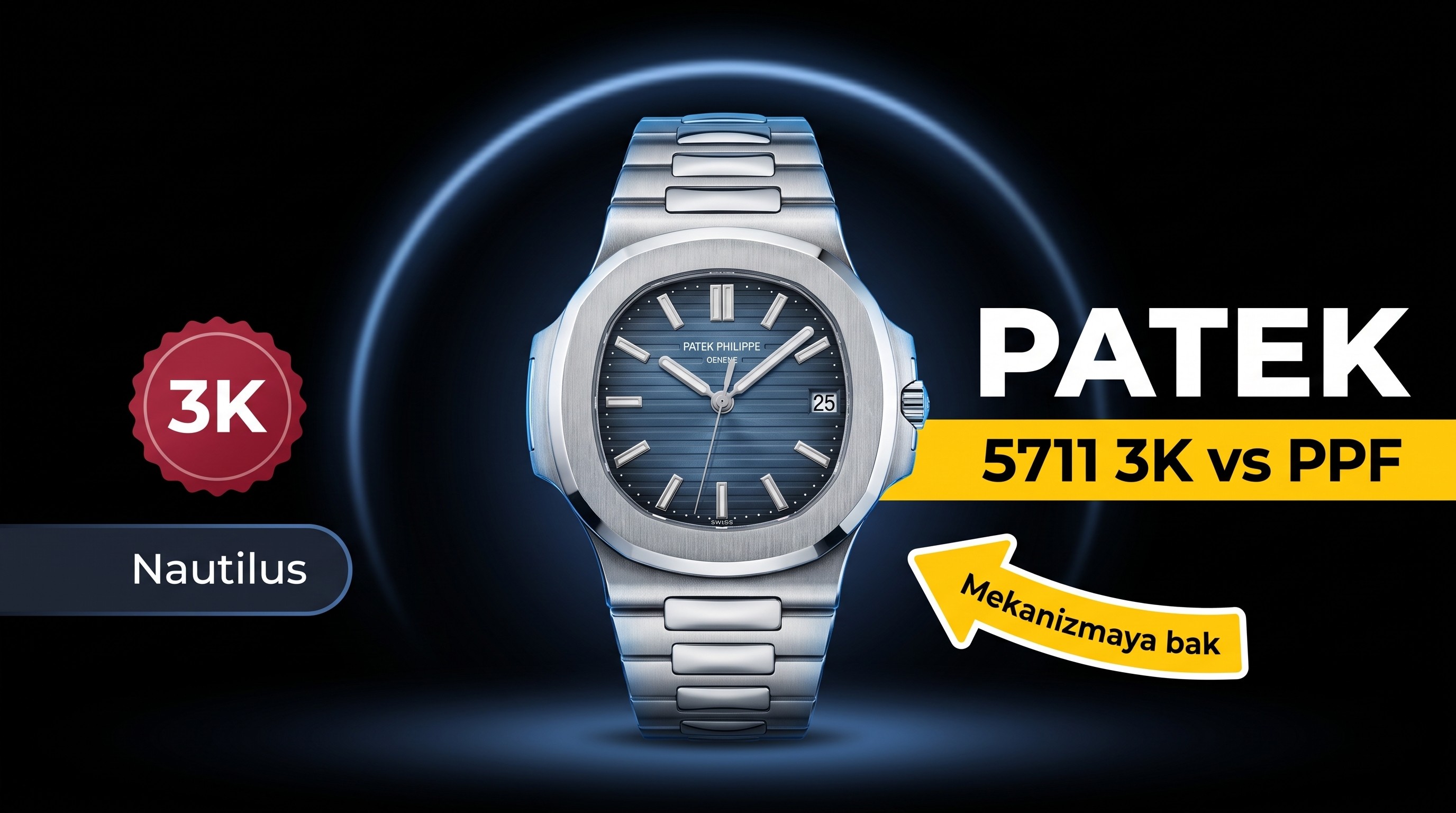 Patek Philippe Nautilus 5711 için 3K Factory mı yoksa PPF Factory V4 mü? Hangi versiyon daha iyi?