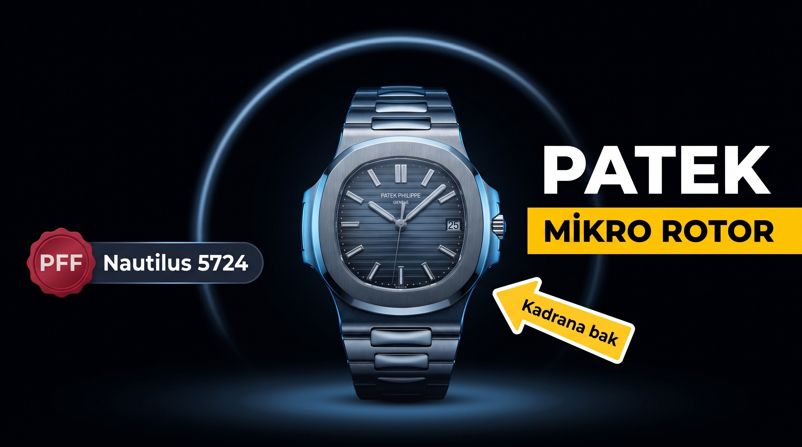 PFF Factory Patek Philippe Patekphilippe Sport serisi (Nautilus) 5724 (patron) V5 yükseltilmiş ultra ince mikro rotor kol saati