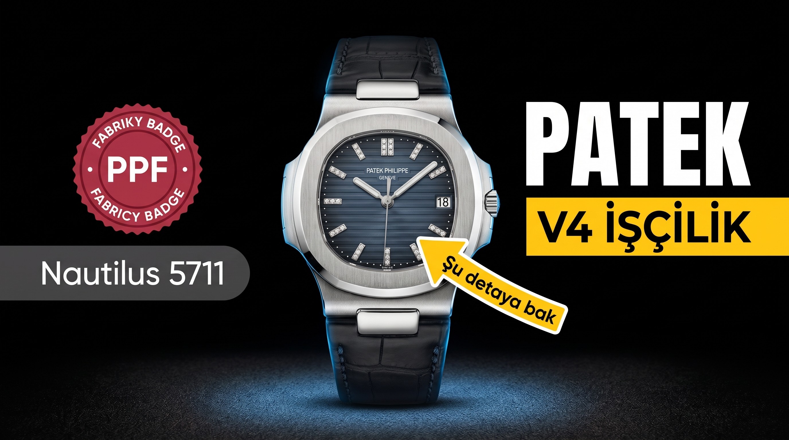 PPF Factory5711 V4 versiyon Nautilus Patek Philippe işçilik ve detay incelemesi