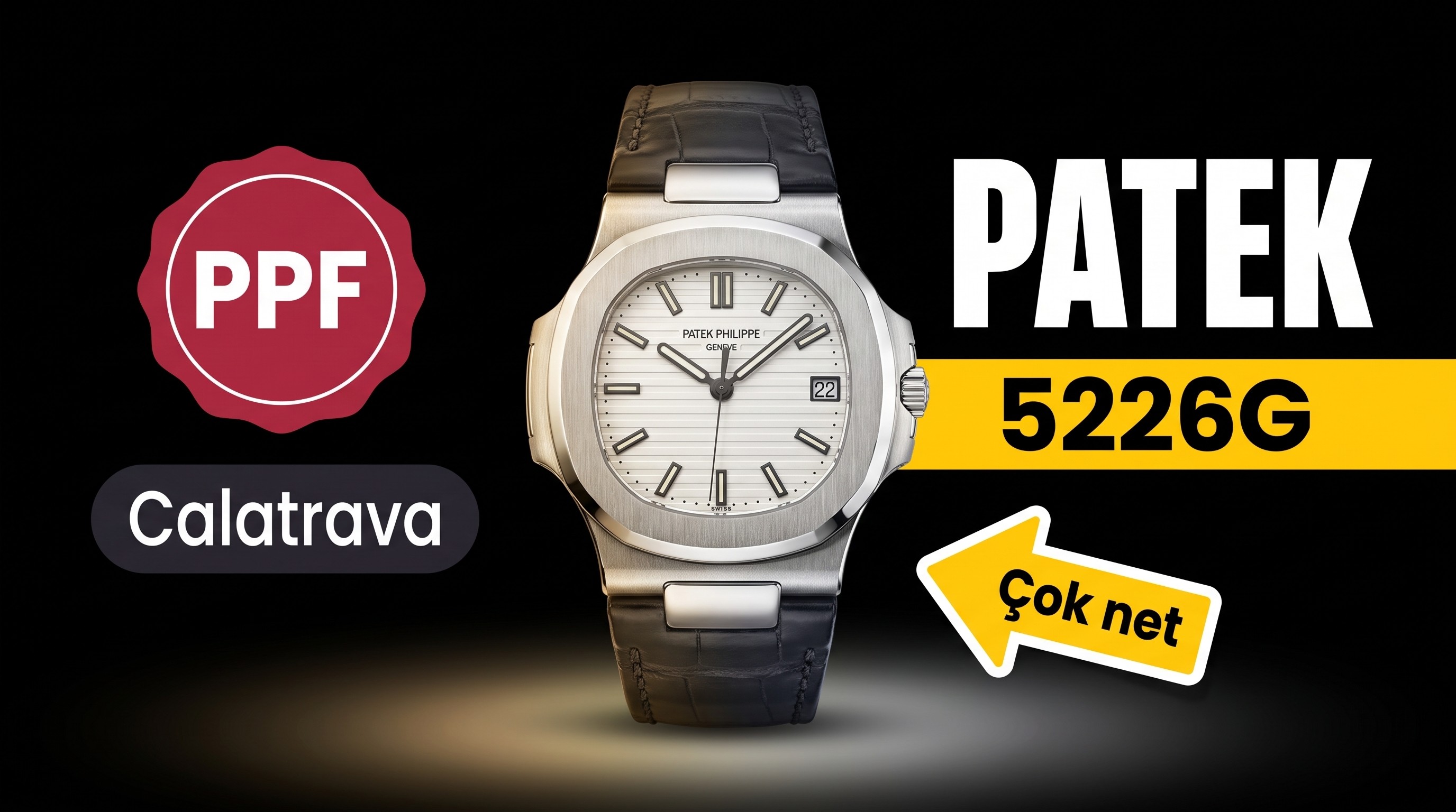 PPF Patek Philippe Calatrava Serisi Ref.5226G-001 Kol Saati