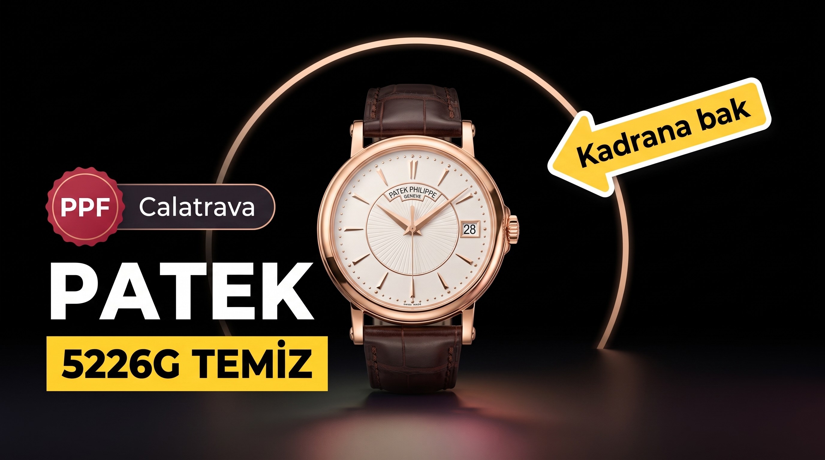 PPF Patek Philippe Calatrava Serisi Ref.5226G-001 Kol Saati