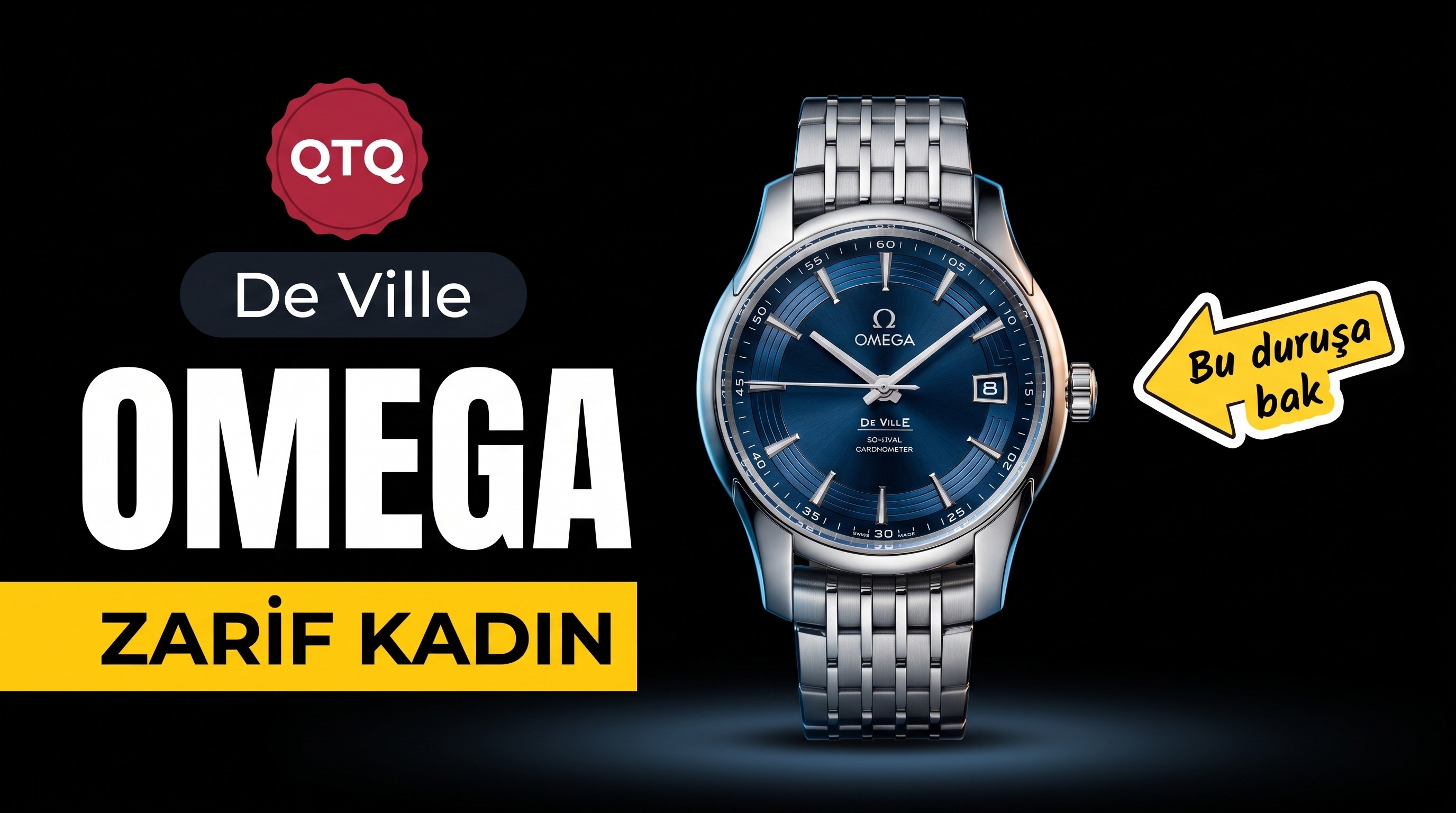 QTQ Factory Omega De Ville Kadın Kol Saati V2 Yükseltilmiş Sürüm