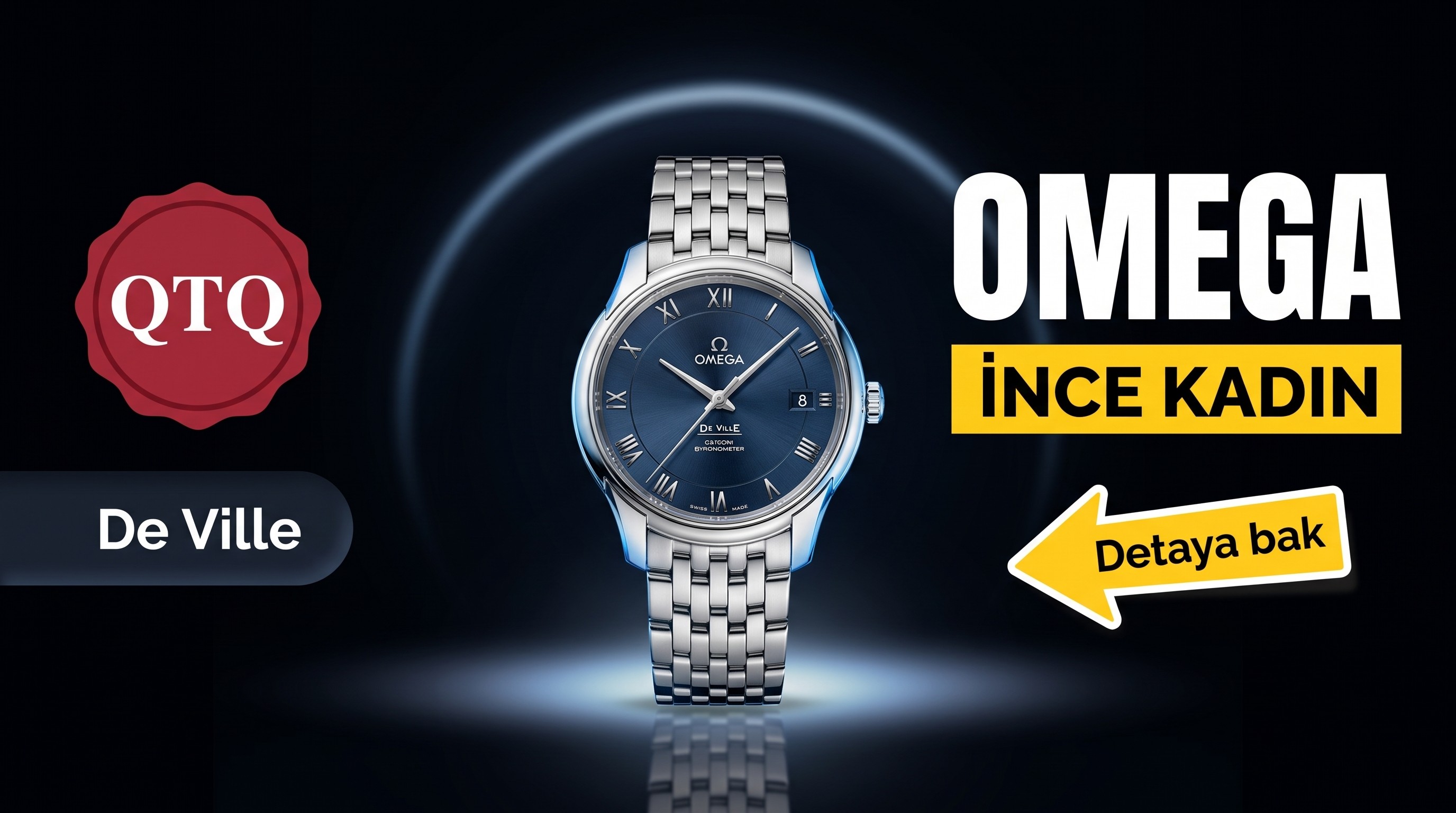QTQ Factory Omega De Ville Kadın Kol Saati V2 Yükseltilmiş Sürüm