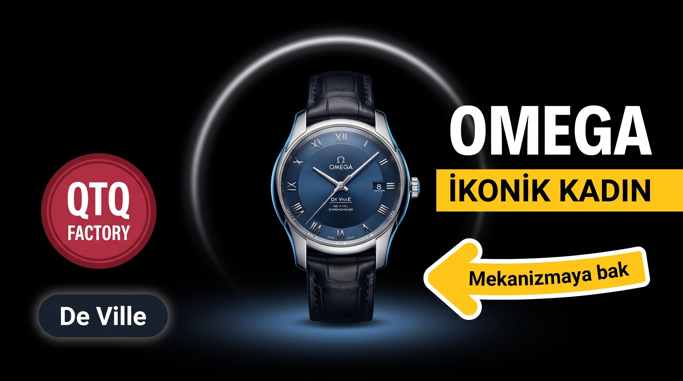QTQ Factory Omega De Ville Kadın Kol Saati V2 Yükseltilmiş Versiyon