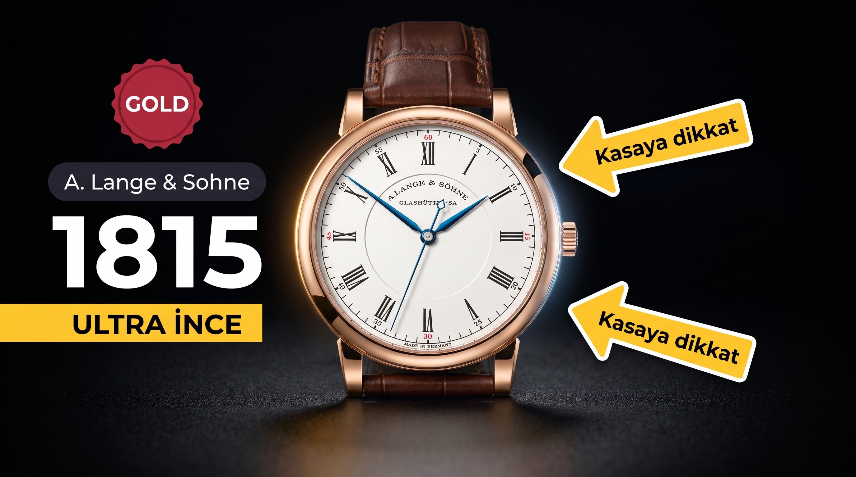 Replika A.Lange & Söhne 1815 Ultra-Thin Rose Gol...