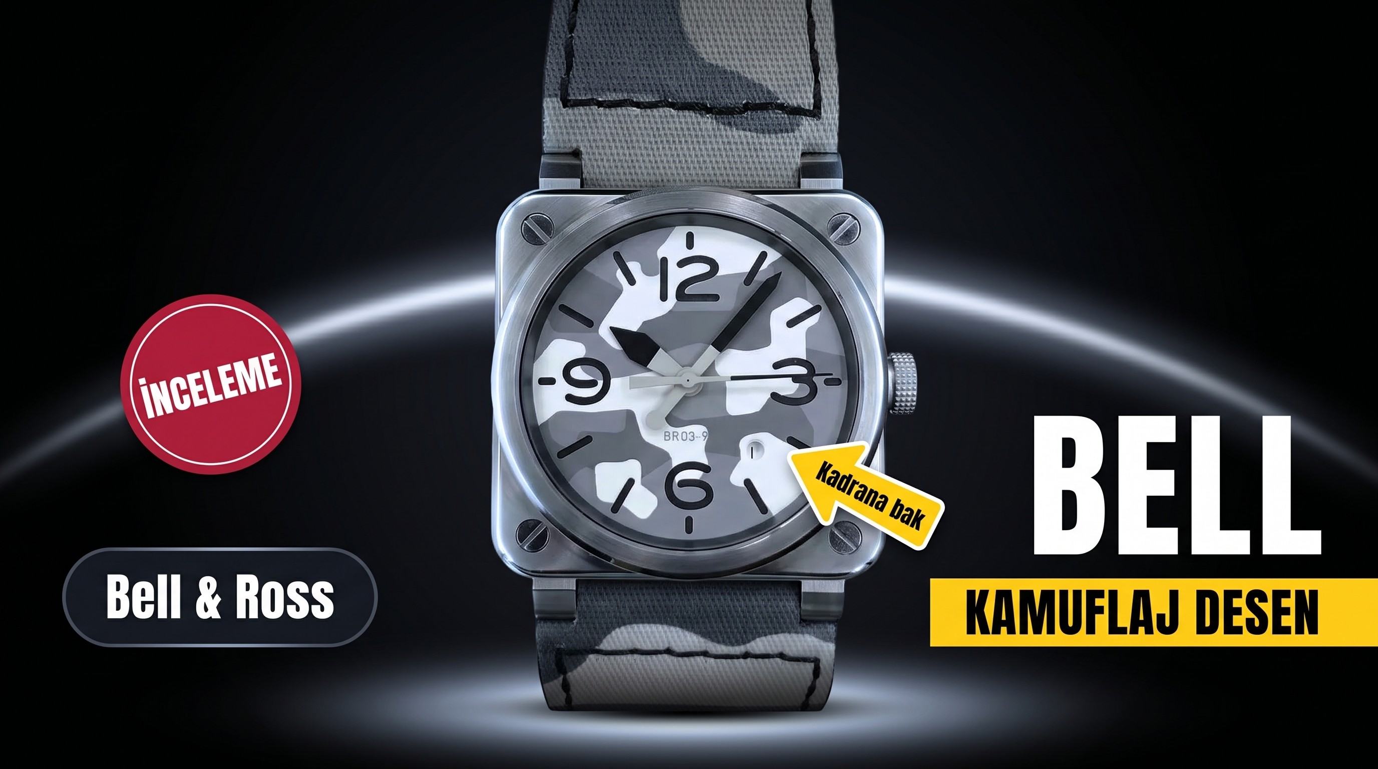Replika Bell Ross BR03-92 Camo Saat İncelemesi