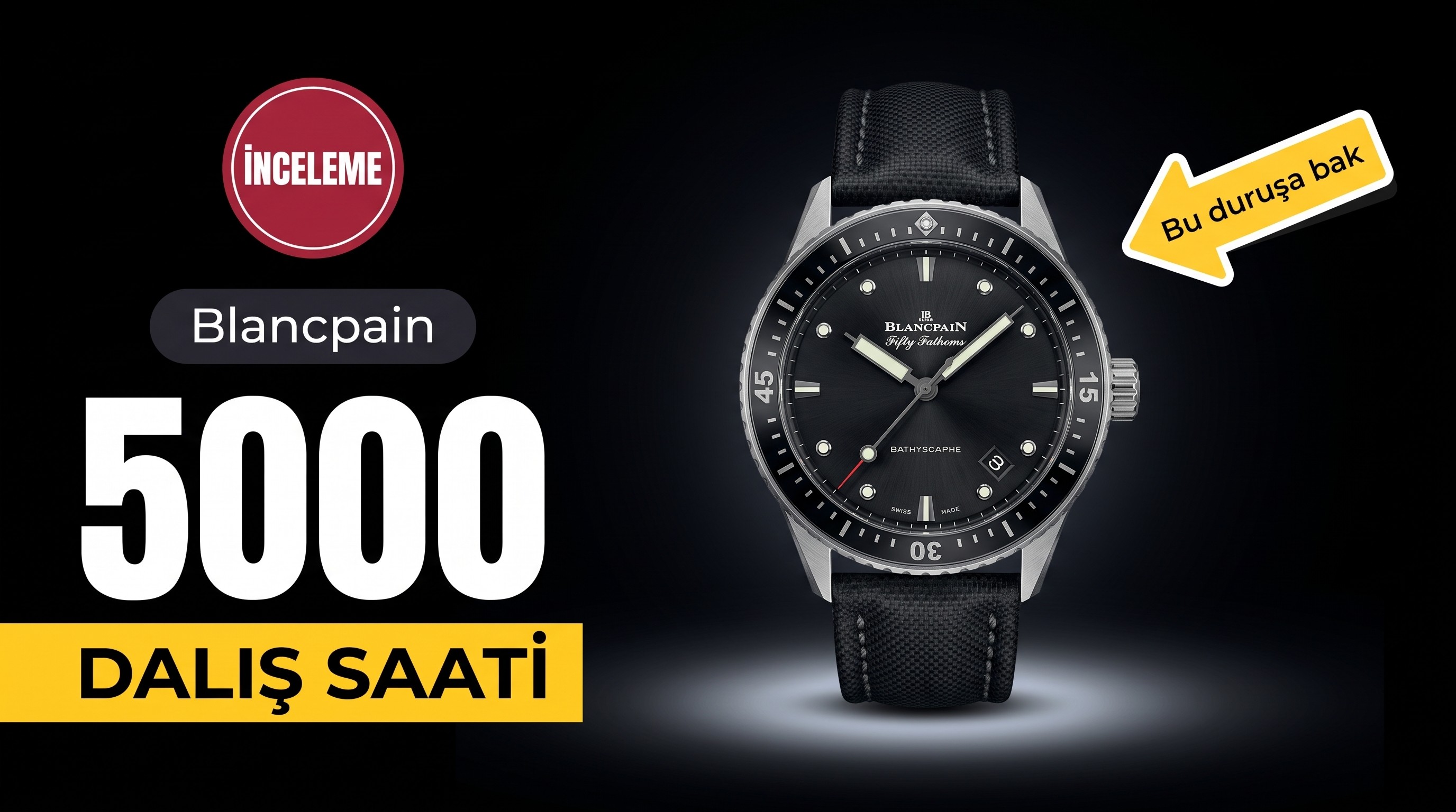 Replika Blancpain Bathyscaphe 5000-0130 Black – Derin Dalışın Kralı