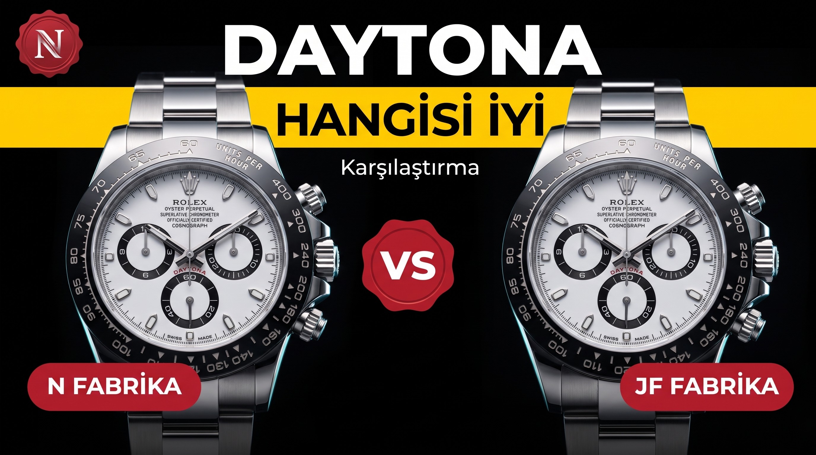 Replika Daytona N Factory JF Factory AR Factory hangisi daha iyi? Her versiyonun artıları ve eksileri neler?