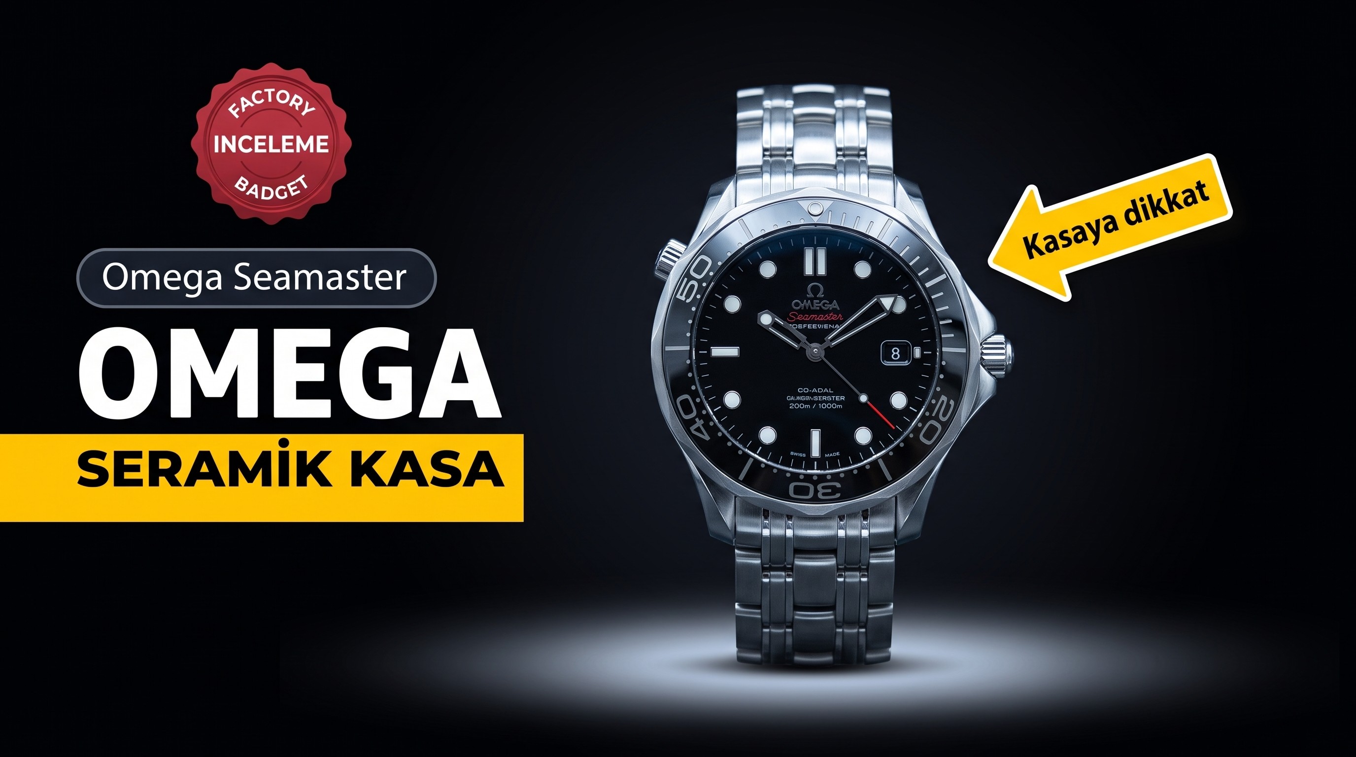 Replika Omega Seamaster Pro 300M Siyah Seramik Saat İncelemesi