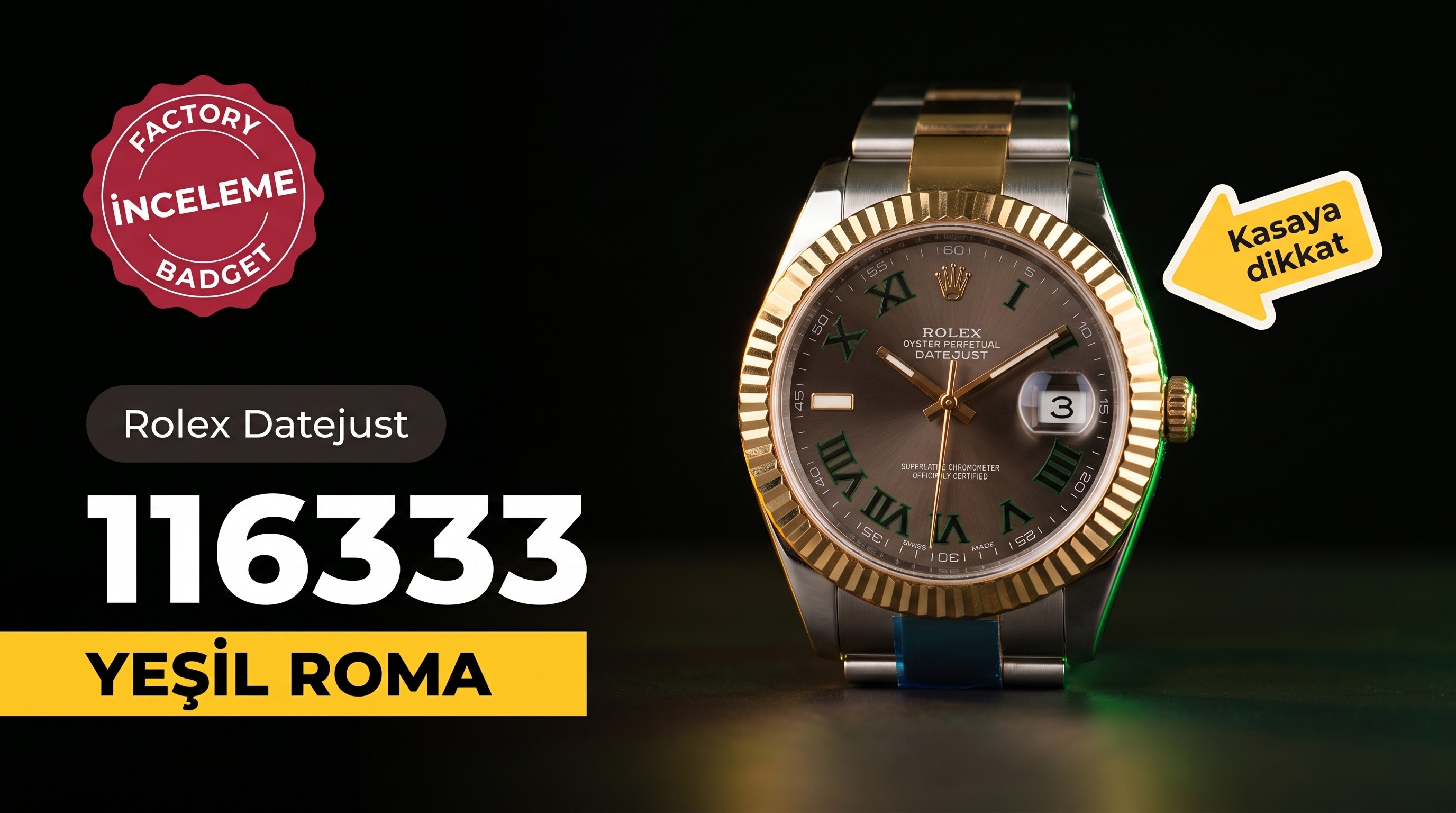 Rolex Datejust 116333 Noob Factory İncelemesi