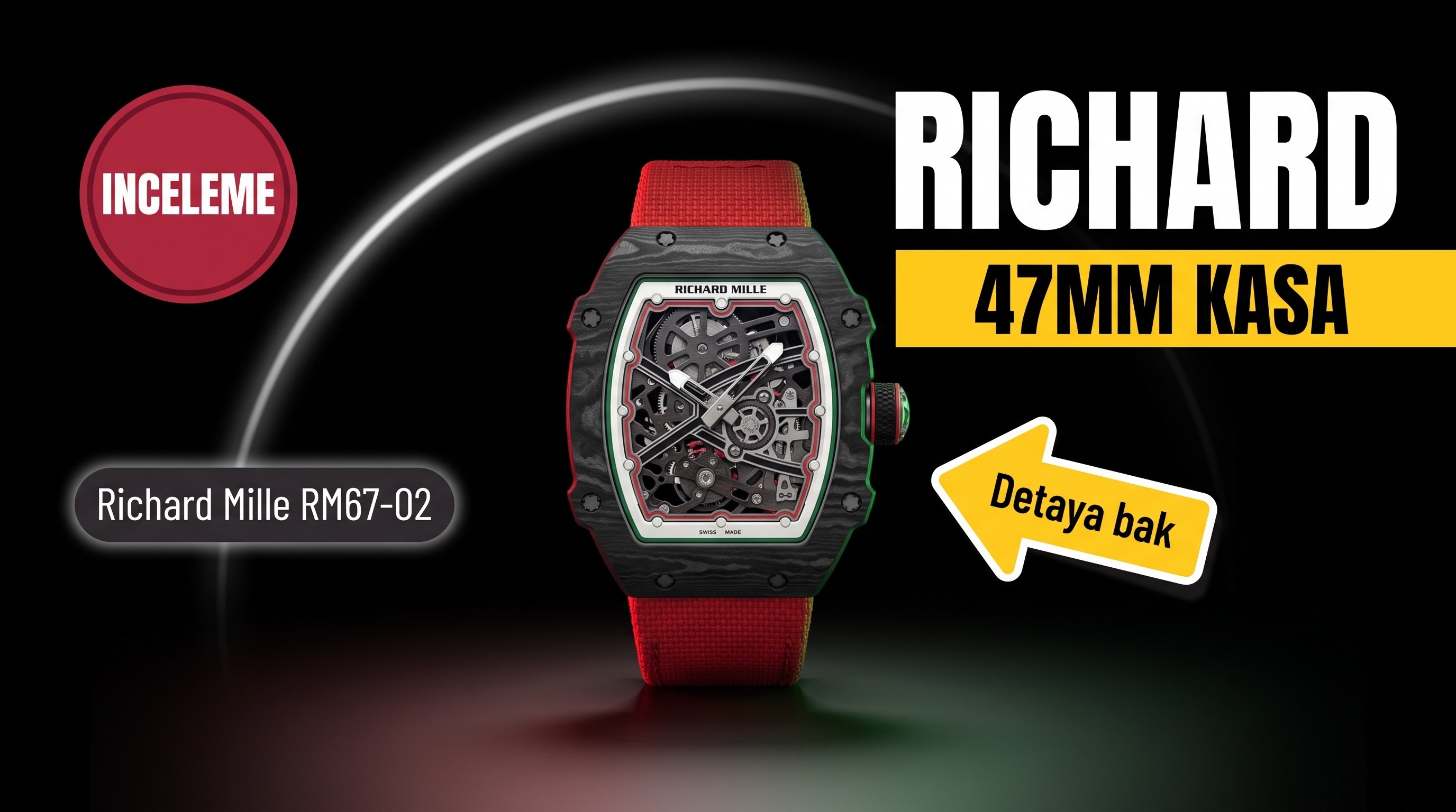 Richard Mille RM67-02 V4 versiyon 47 mm biraz pahalı