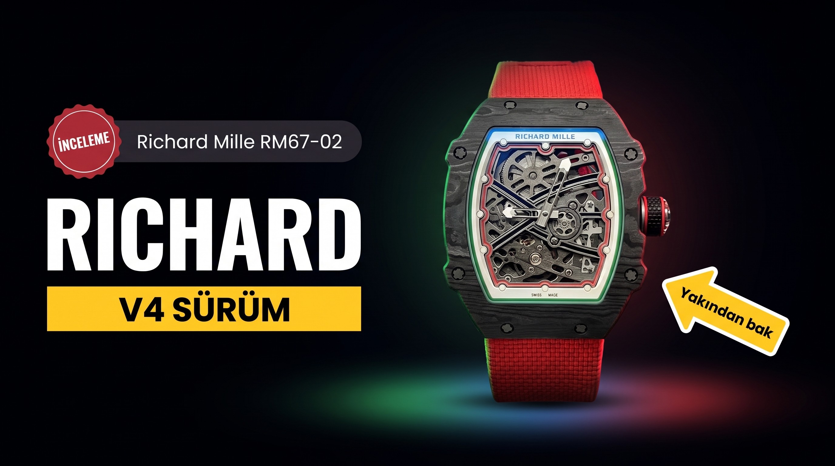 Richard Mille RM67-02 V4 versiyonu 47 mm biraz pahalı