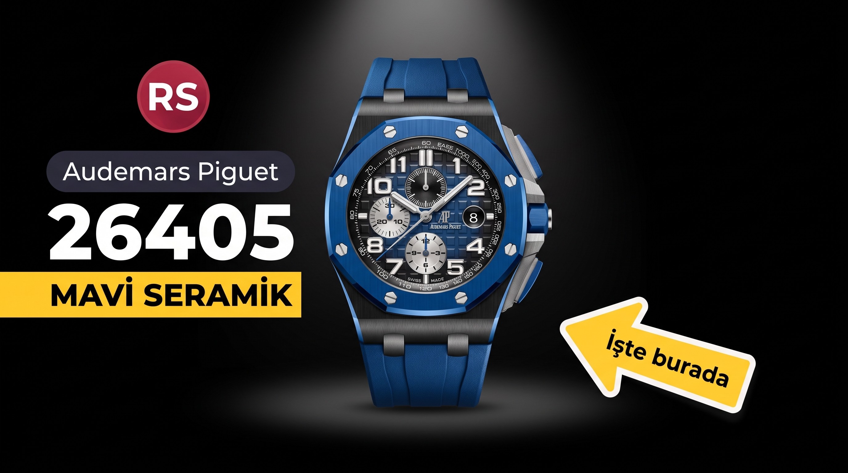 RS Factory Firmasından Yeni Audemars Piguet 26405 Mavi Seramik Saat