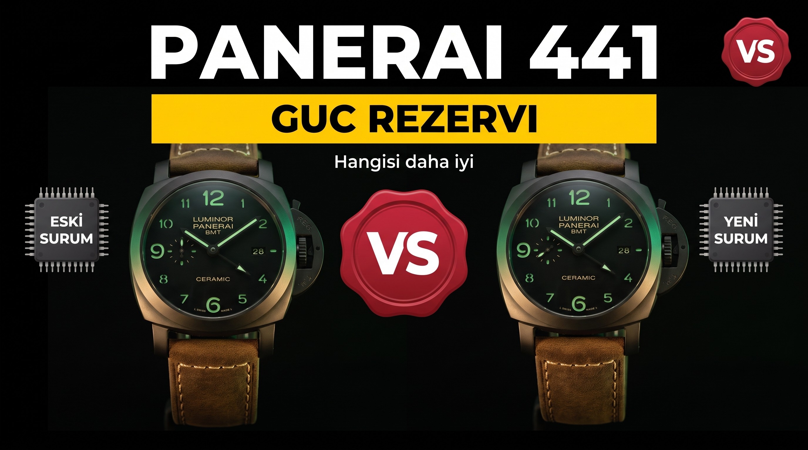 Sbf Panerai 441 Eski vs Factory Entegre Mekanizm...