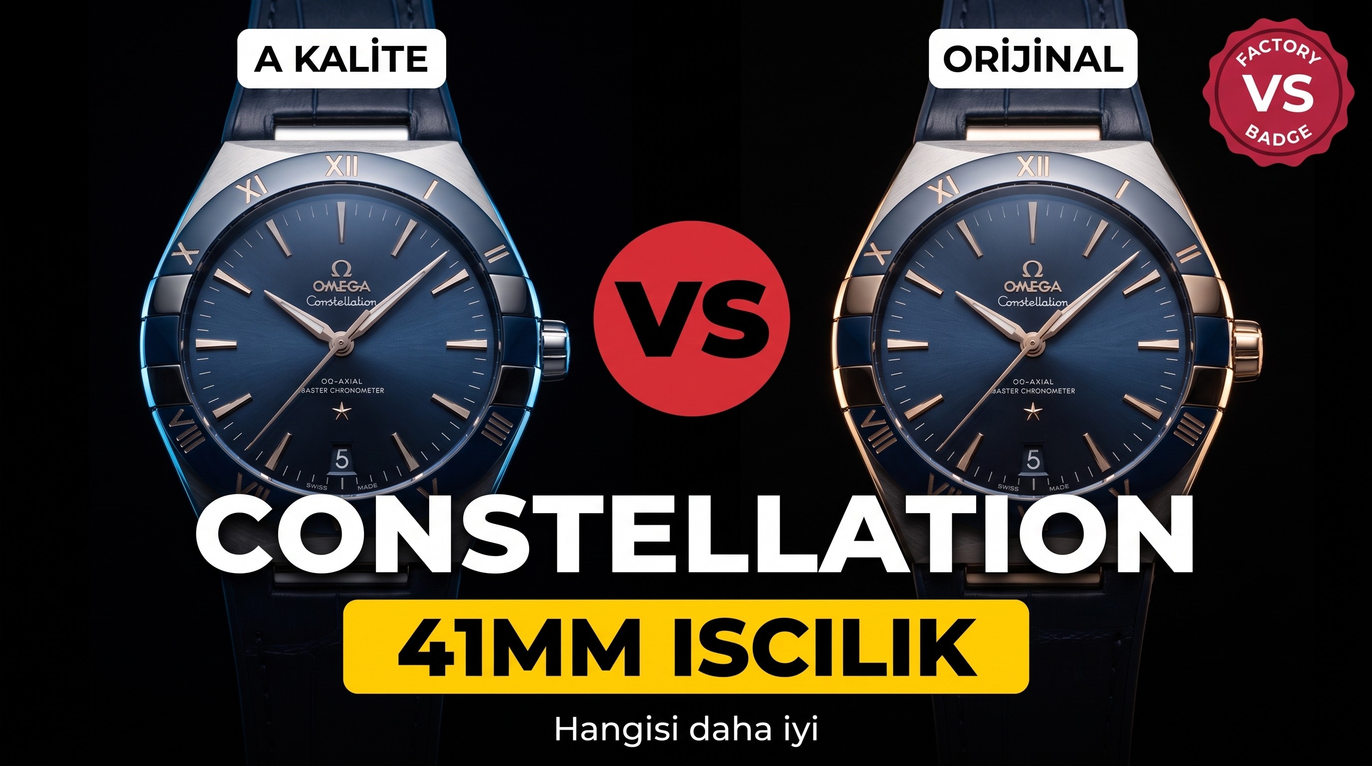Sbf Yani vs Factory Omega Constellation 41Mm Isc...
