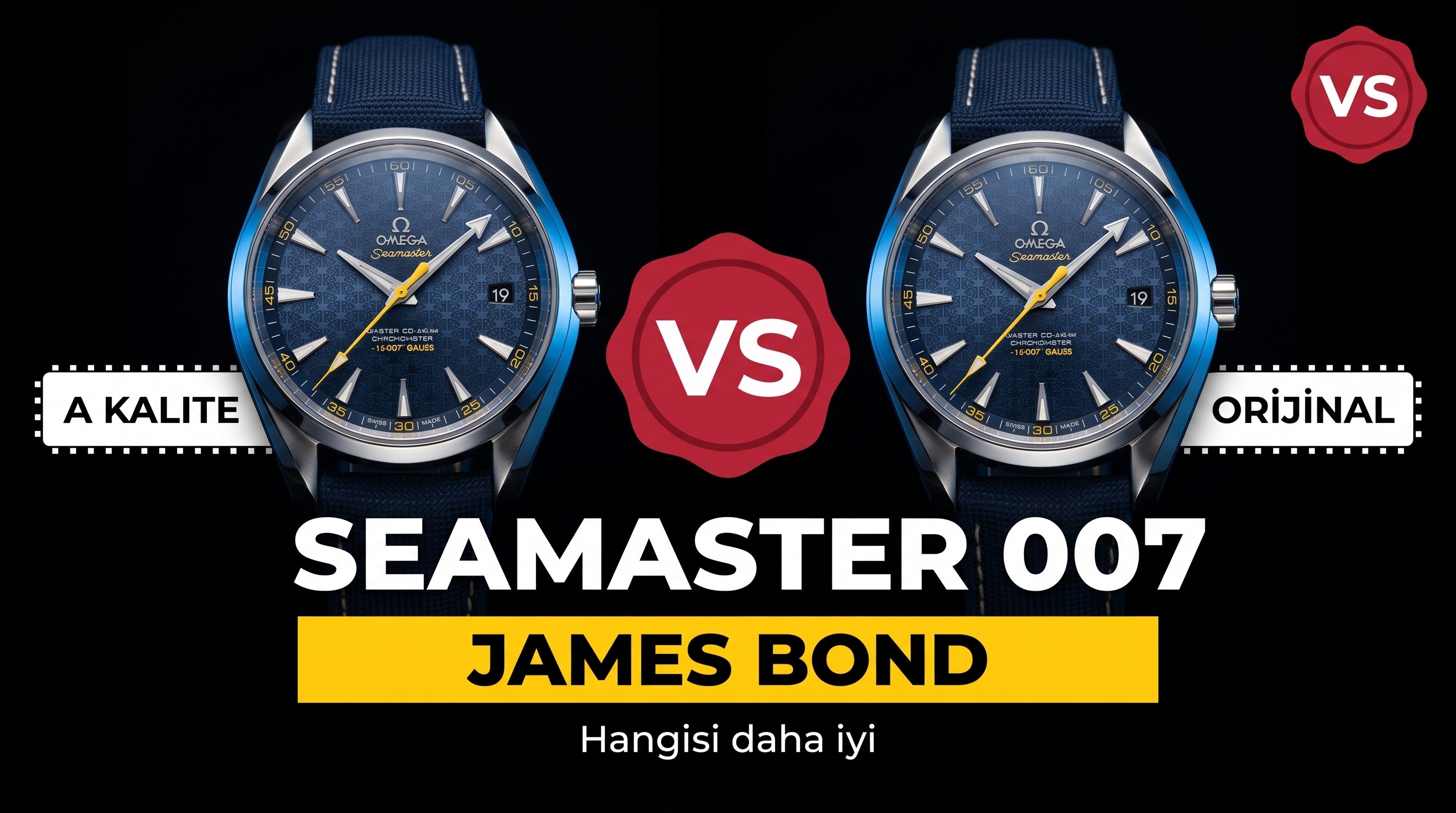 Seamaster 007 Ozel Surum Replika Saat vs Factory...