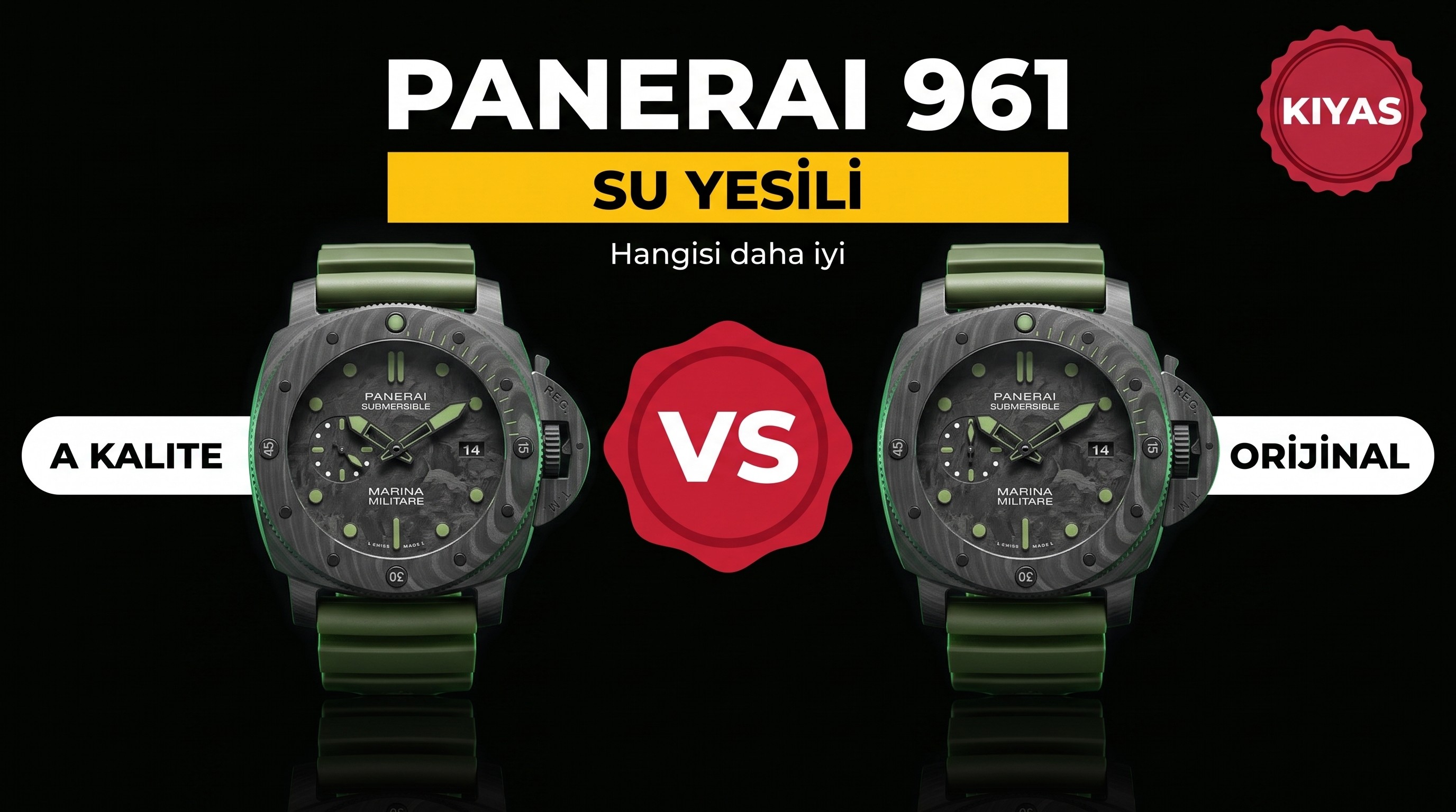 Su Yesilden Biraz Bahsedelim vs Panerai 961 Repl...