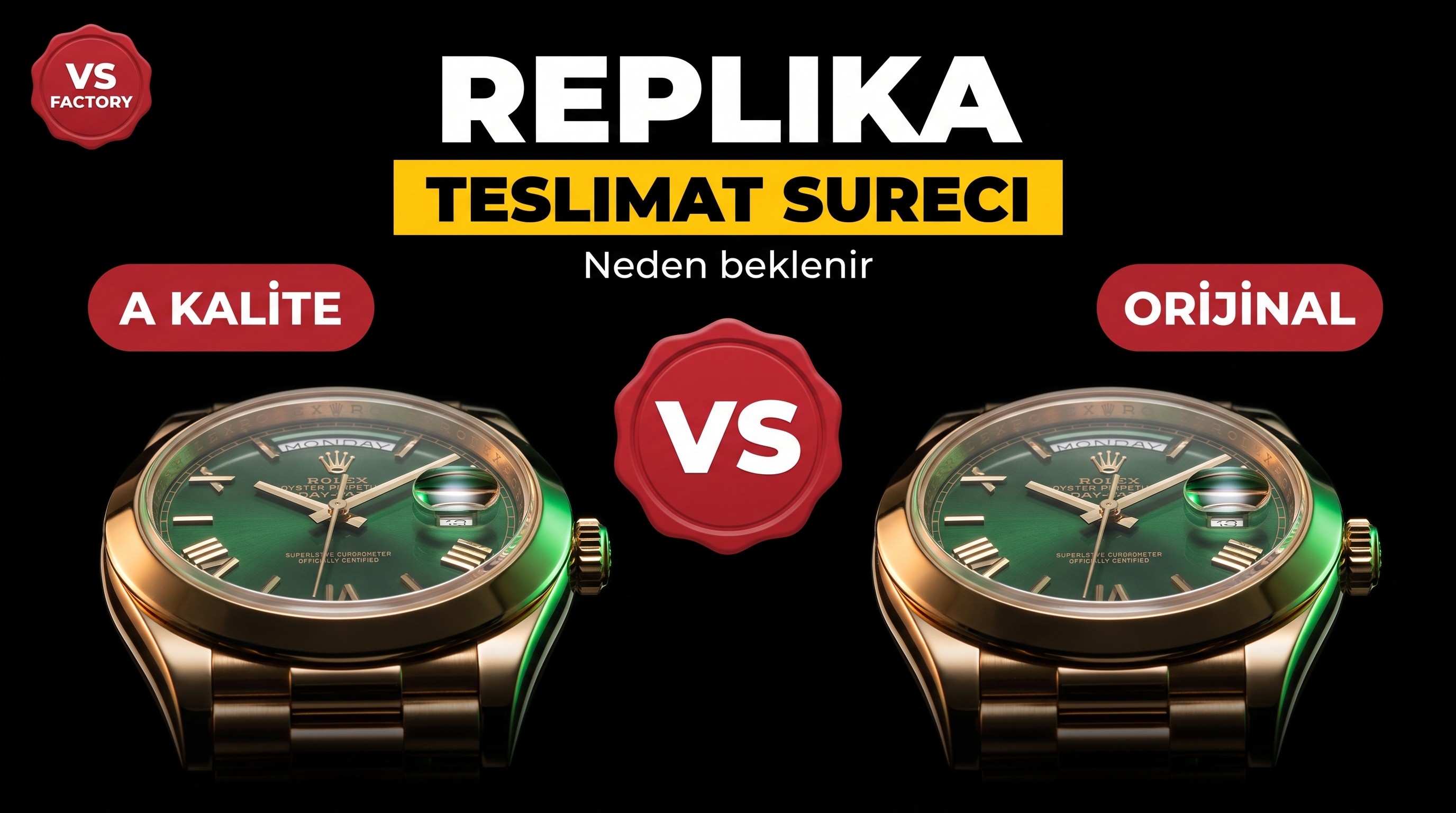Teslimat ve satın alma hakkında: VS Factory saatini neden beklemek gerekiyor