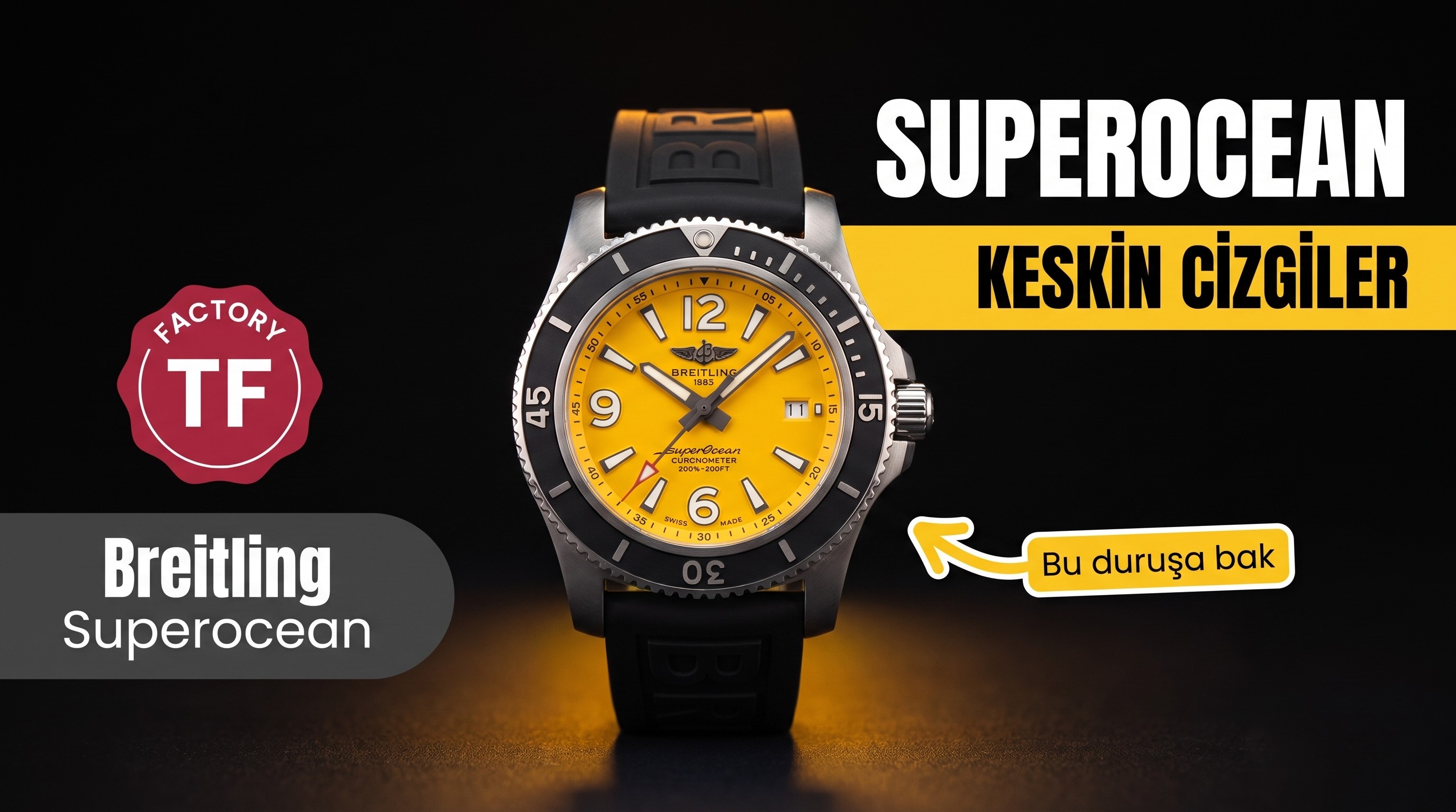 TF Factory Breitling Superocean Serisi M17368D71C1S2 Saat İncelemesi