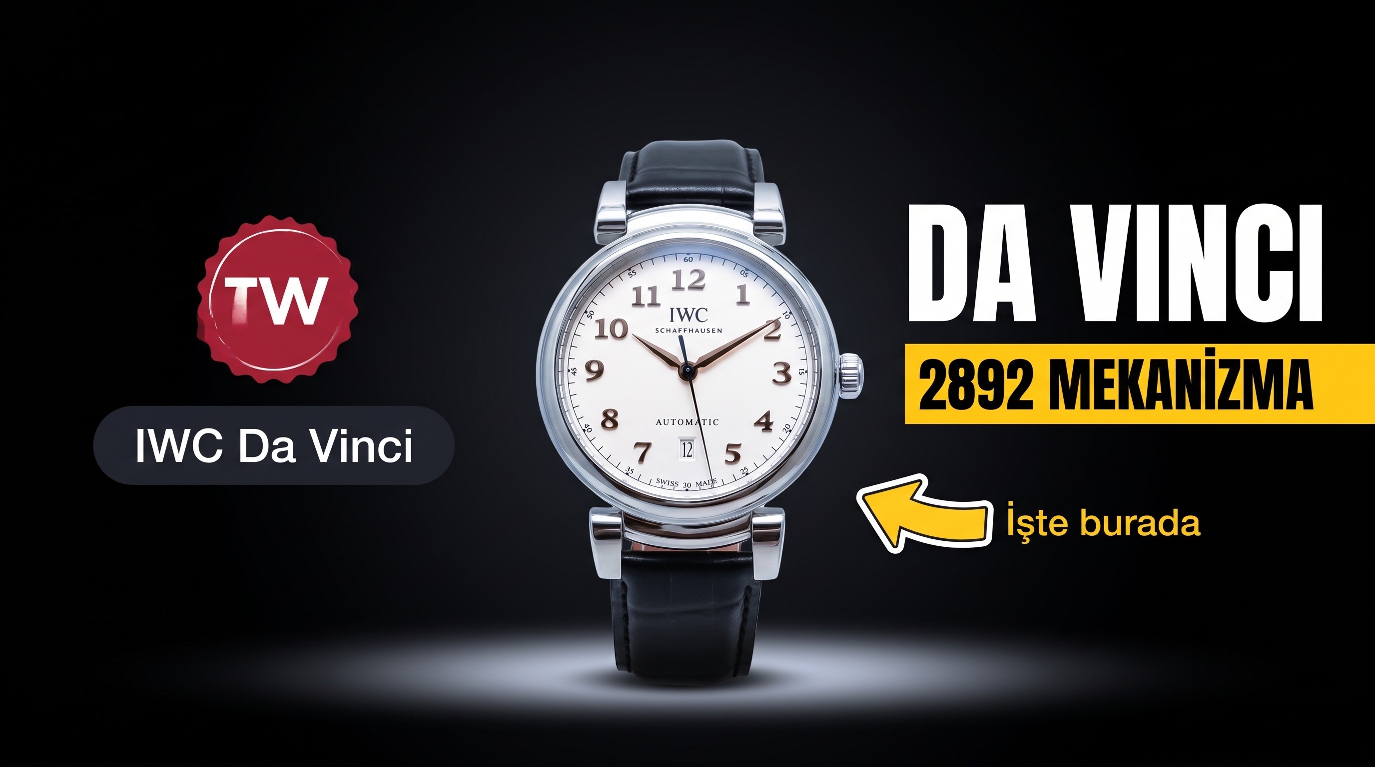 TW Factory Piyasaya Sürülen Replika IWC Da Vinci IW356601, ETA 2892 Otomatik Mekanizmalı