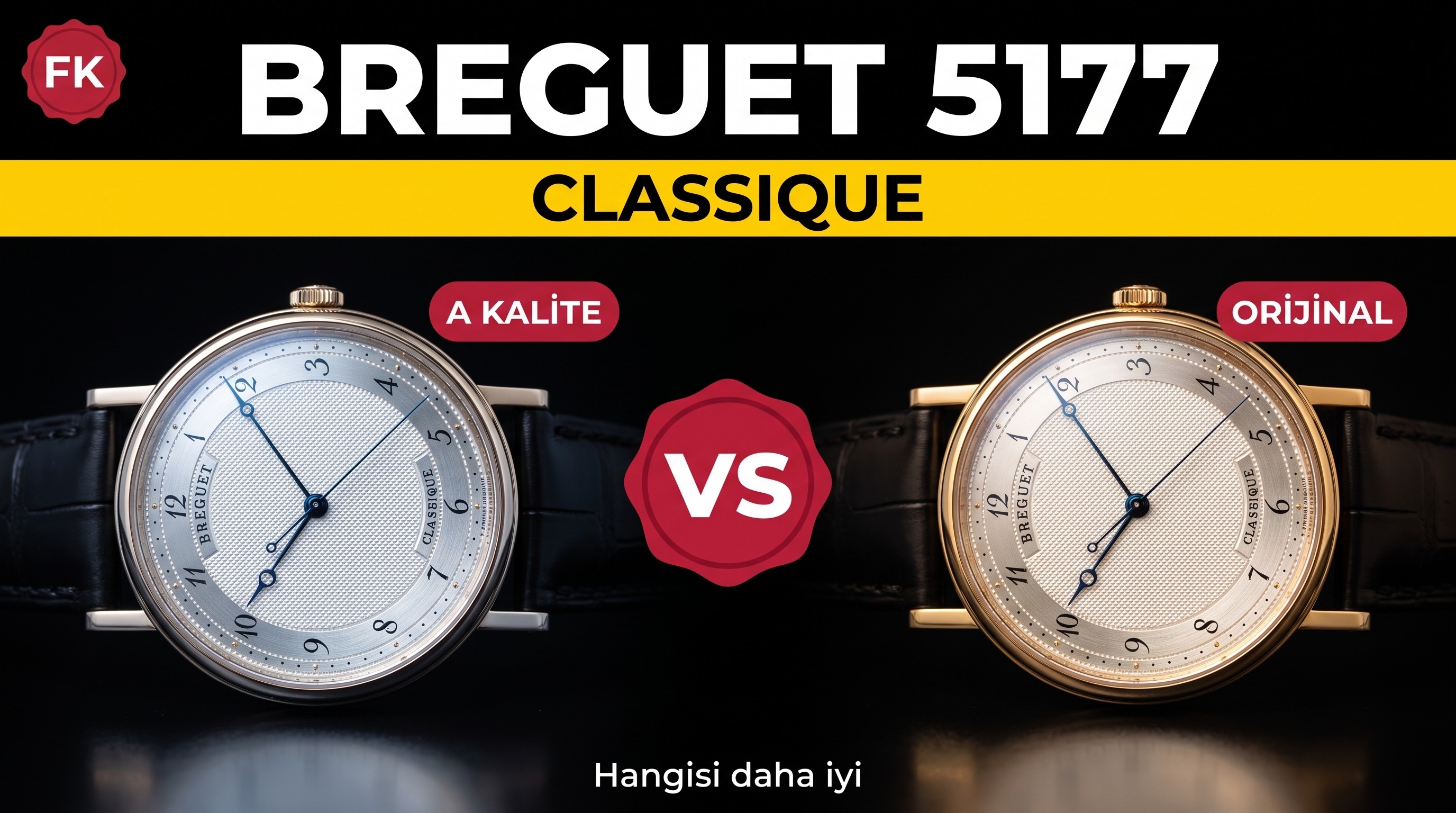 V3 Sürüm FK Factory Breguet Classique 5177BA replika saat: Gerçek-replika karşılaştırması, orijinal inceleme ve neler geliştirildi?