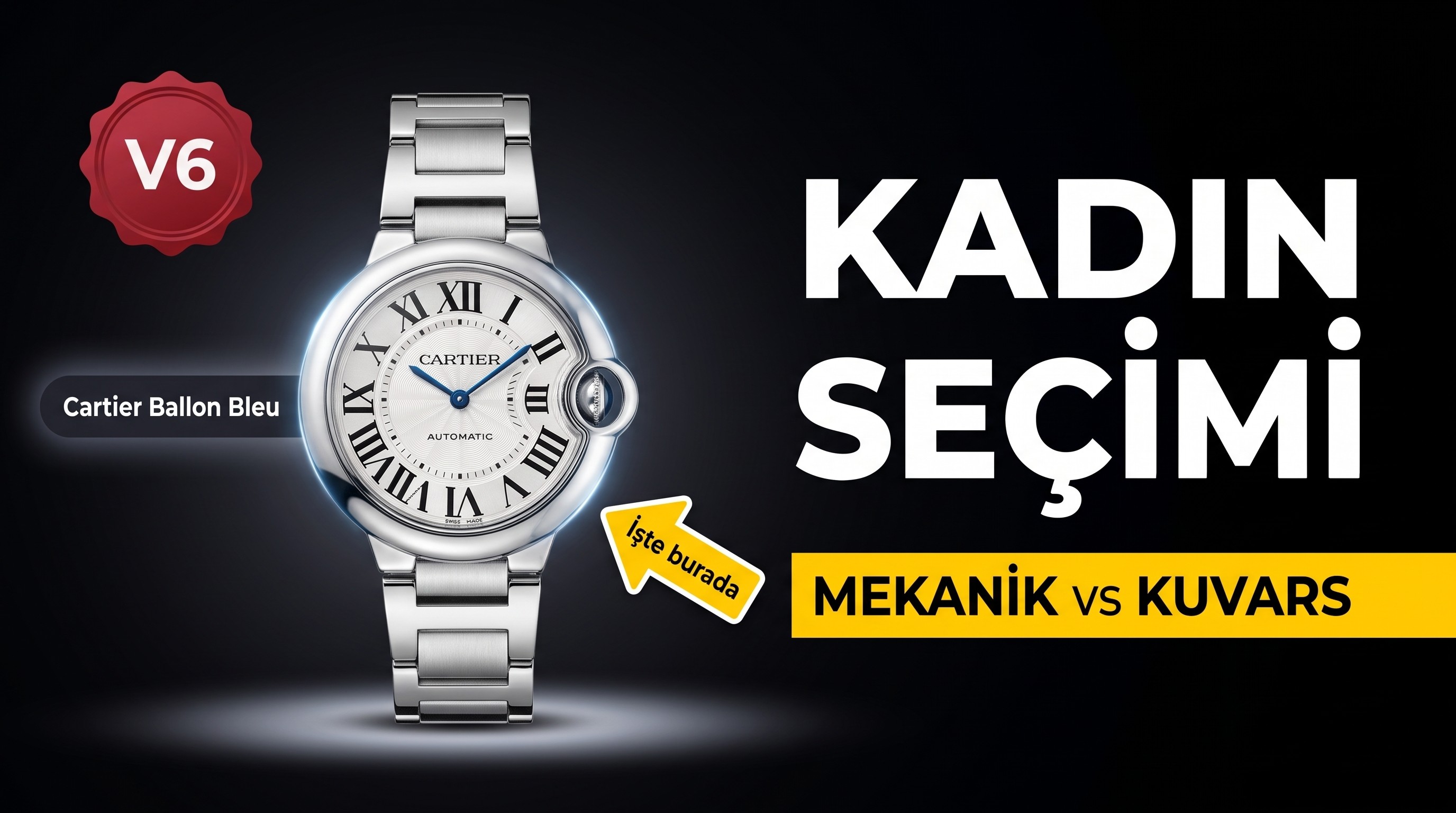 V6 Factory Cartier Ballon Bleu kadın saati nasıl seçilir? Mekanik mi kuvars mı? Hangi fabrika en iyisi?
