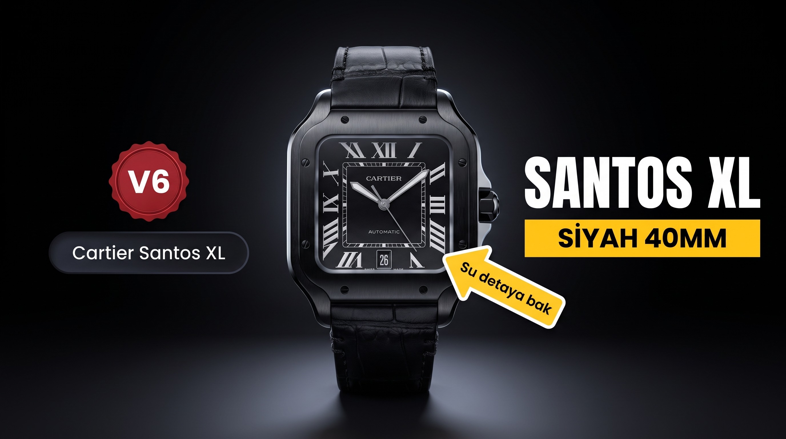 Cartier Santos 9015 Noob Factory İncelemesi