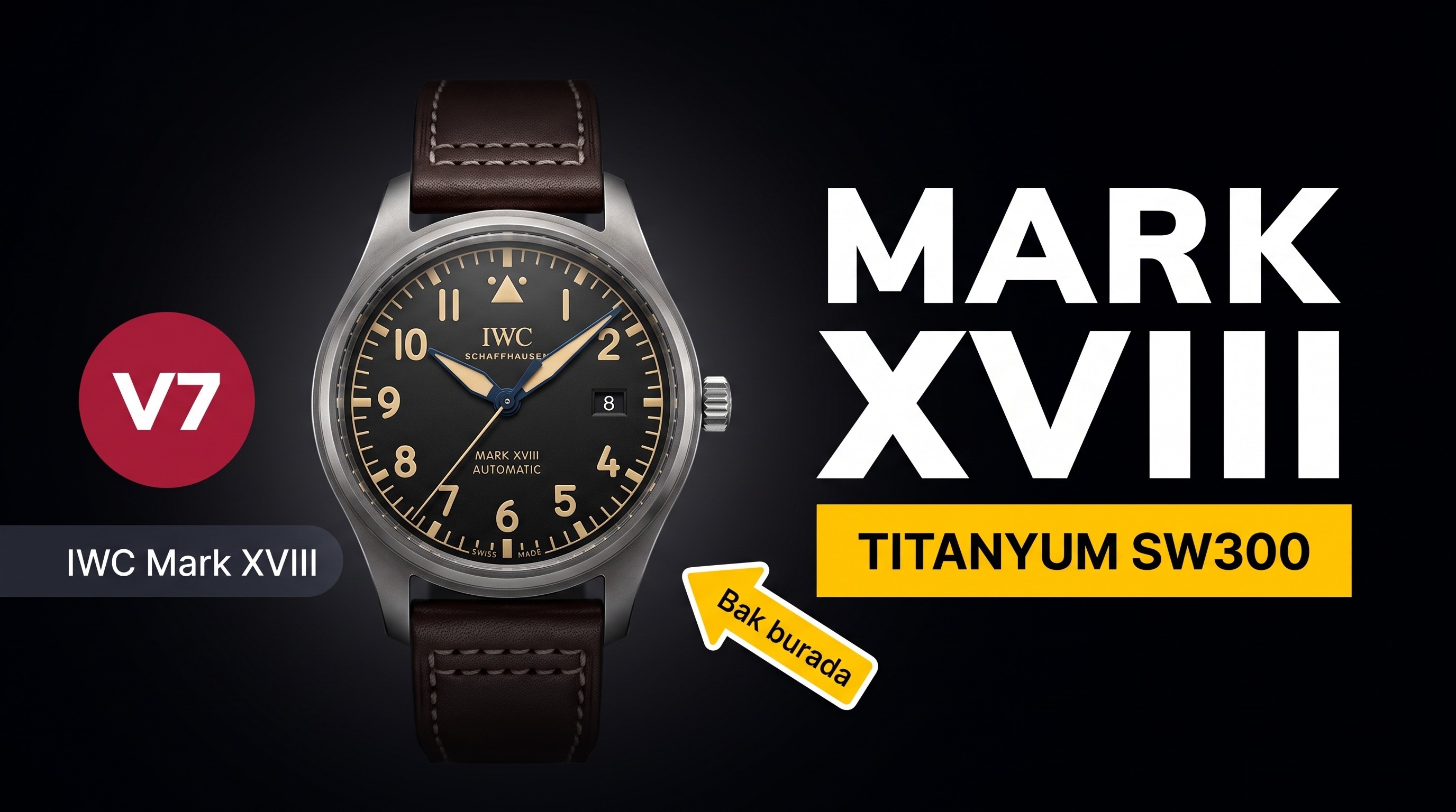 V7 Factory IWC Mark XVIII titanyum kasanın İsviçre SW300 mekanizmasına yükseltilmesinin ETA2892'den farkı nedir?