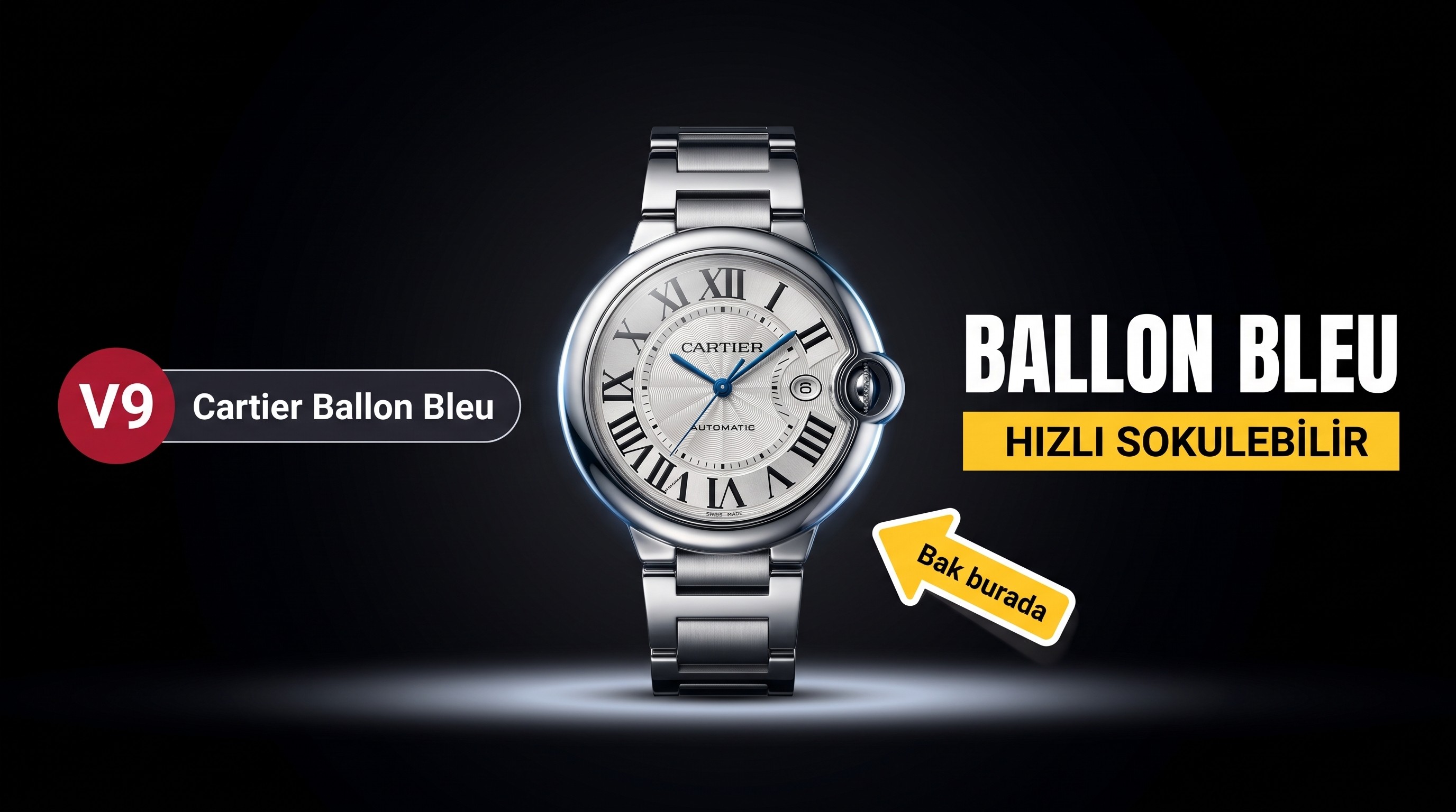 V9 Factory Cartier en yeni hızlı sökülebilir Ballon Bleu tüm seri saatler